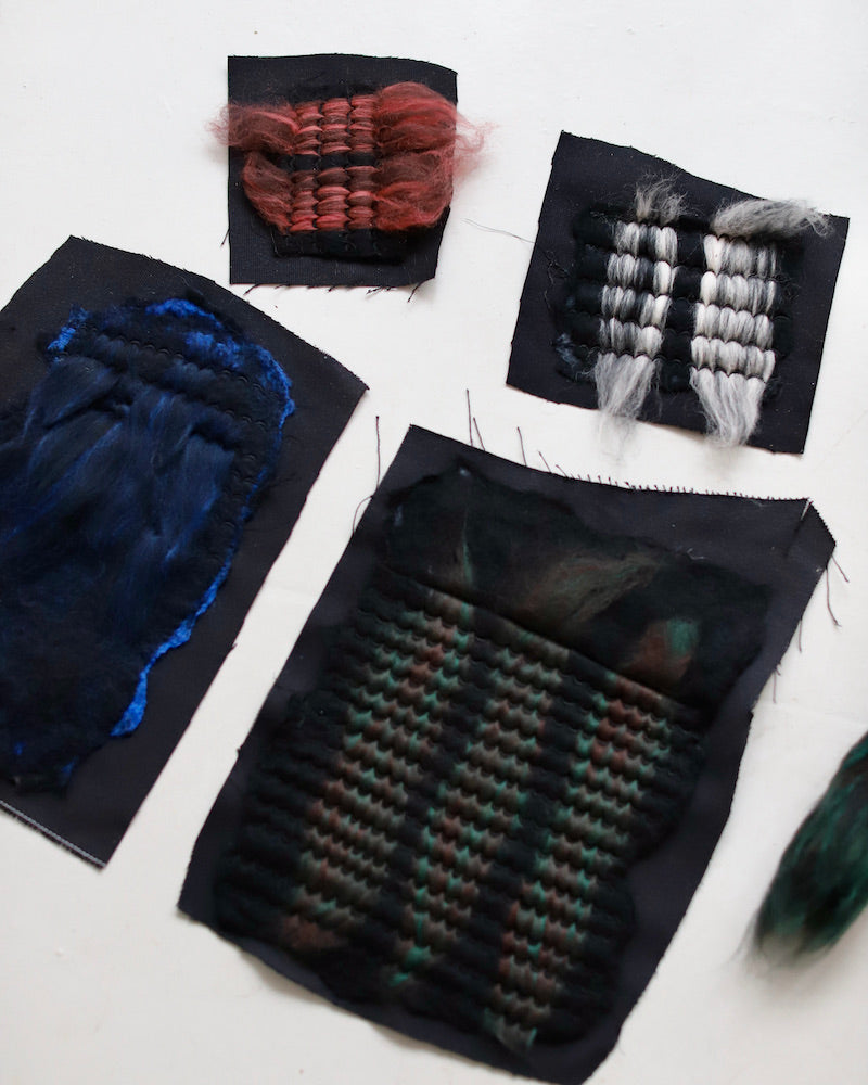 Blue Nude ~ Slow Fashion Brand - Creative Process: Raha's Upcycled Wool & Leather Handbags