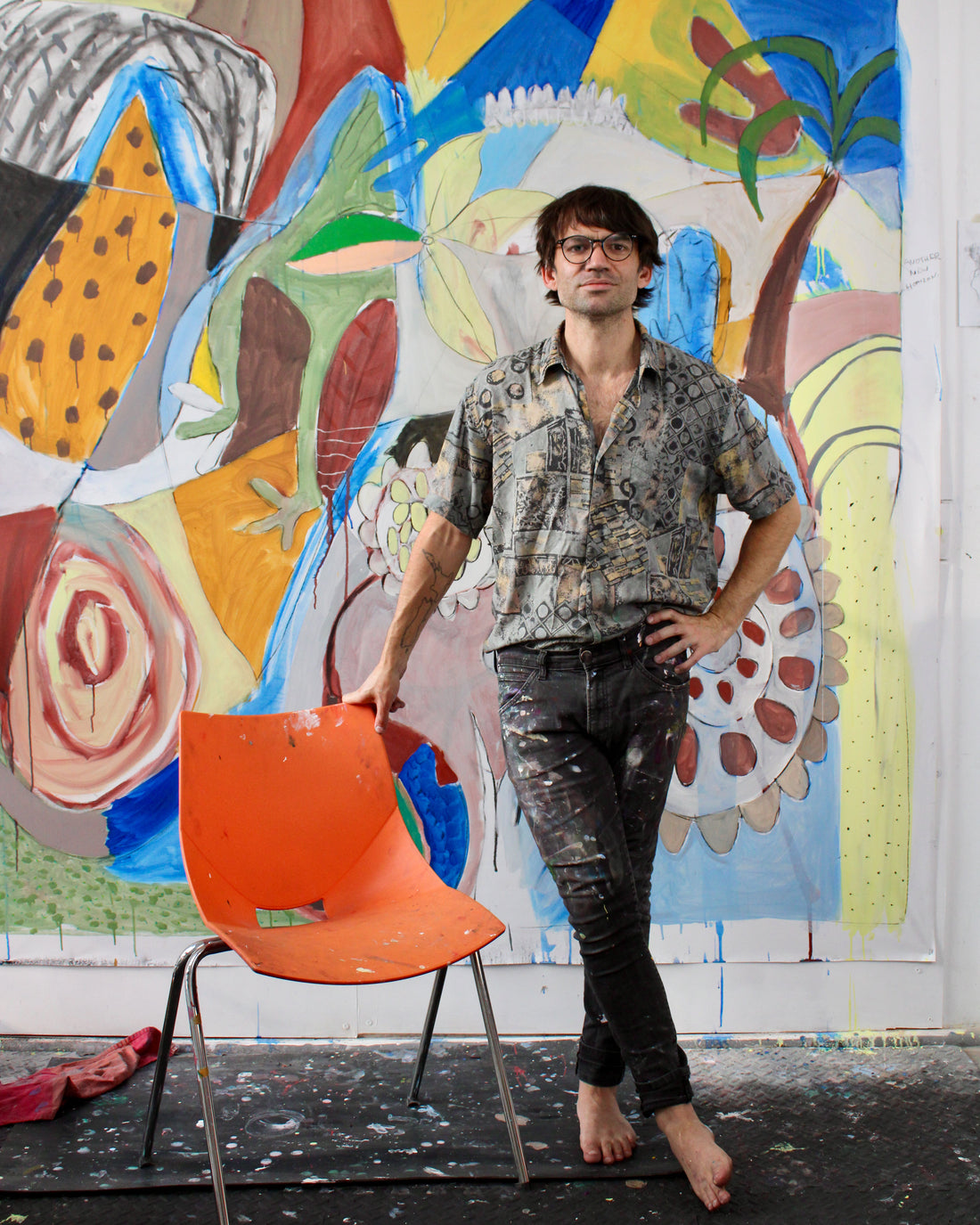 Blue Nude ~ Slow Fashion Brand - James Watkins Abstract Expressionist Painter