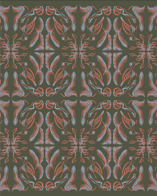 Blue Nude ~ Slow Fashion Brand - Georgia Pant Print by MET