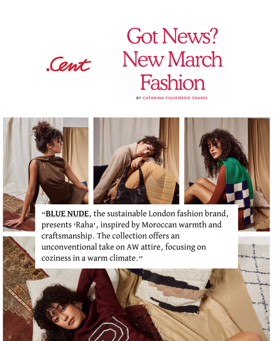 Blue Nude's Raha Collection is featured in Cent Magazine (March 2025)