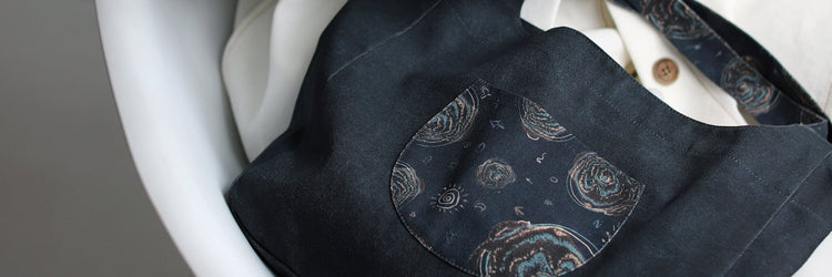 Blue Nude ~ Slow Fashion Brand - Enso Tote Bag in Paisley
