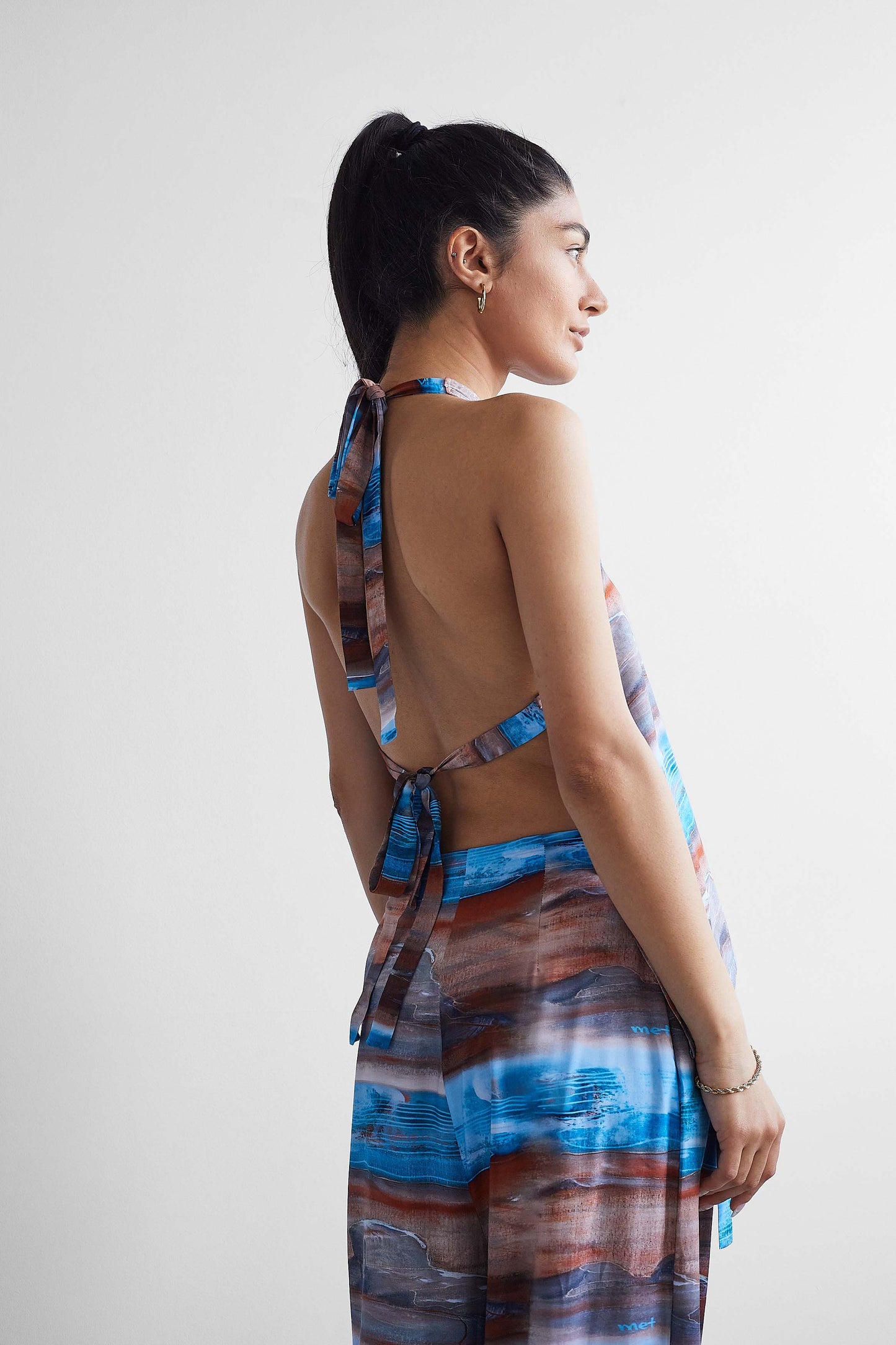 Blue Nude x Heidi Stutt Mesa Halter Top