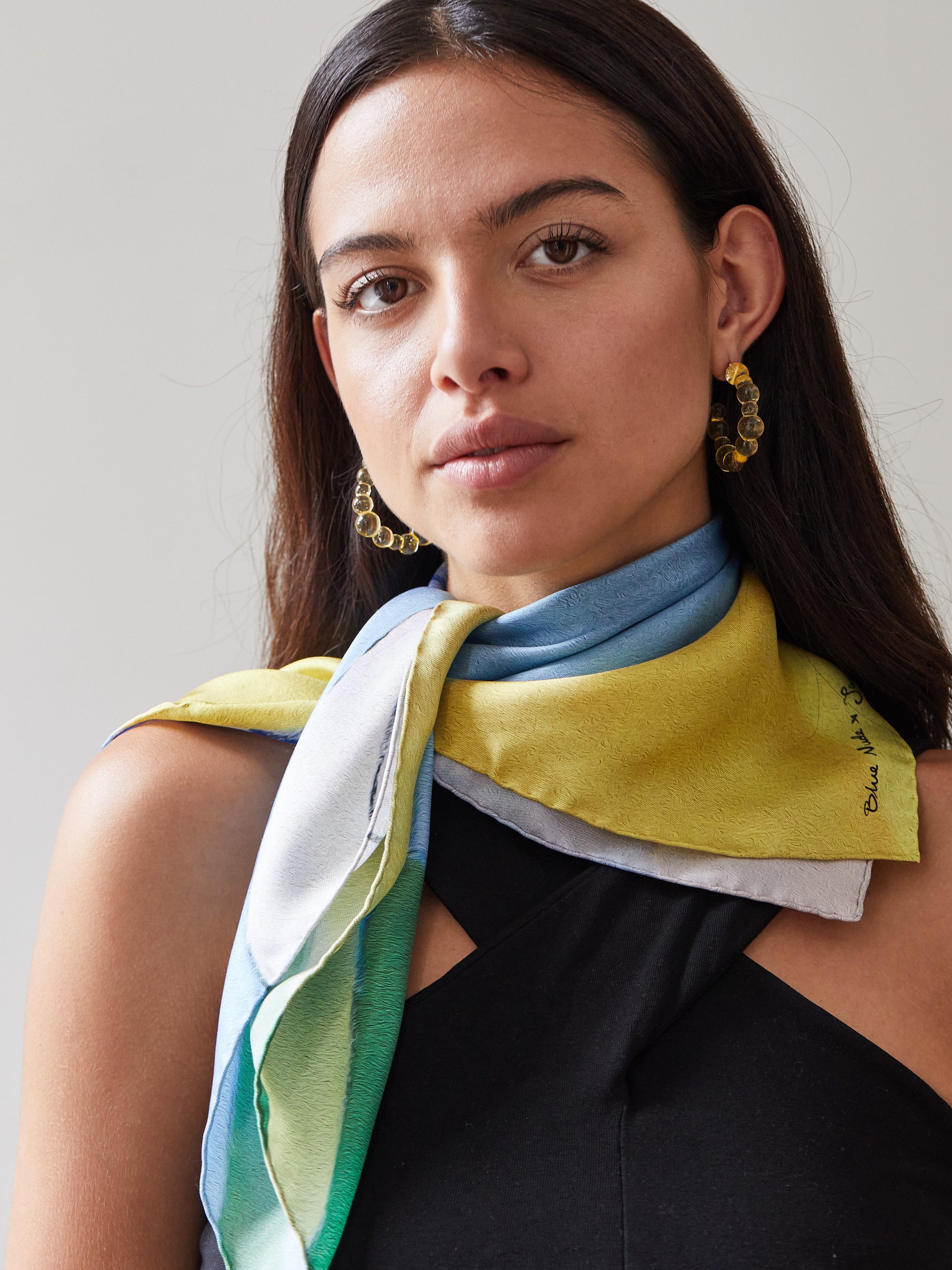 Blue Nude ~ Slow Fashion Brand - Sol Silk Square Scarf