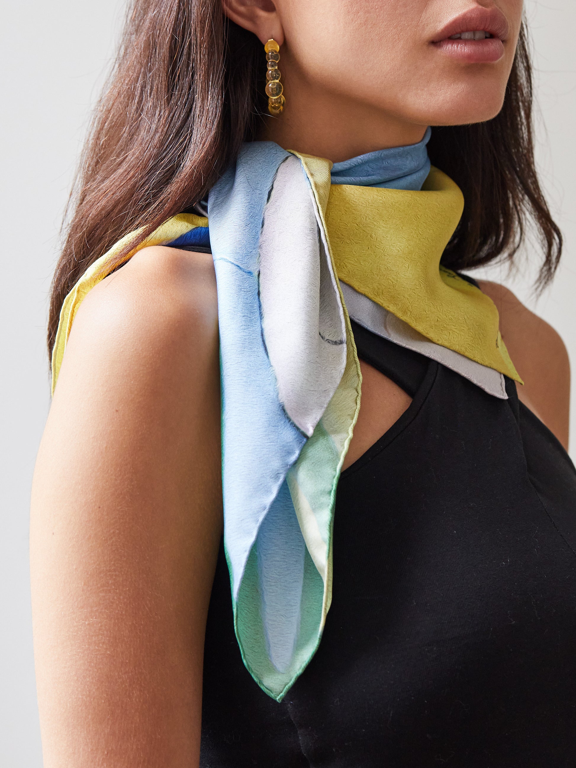 Blue Nude ~ Slow Fashion Brand - Sol Silk Square Scarf