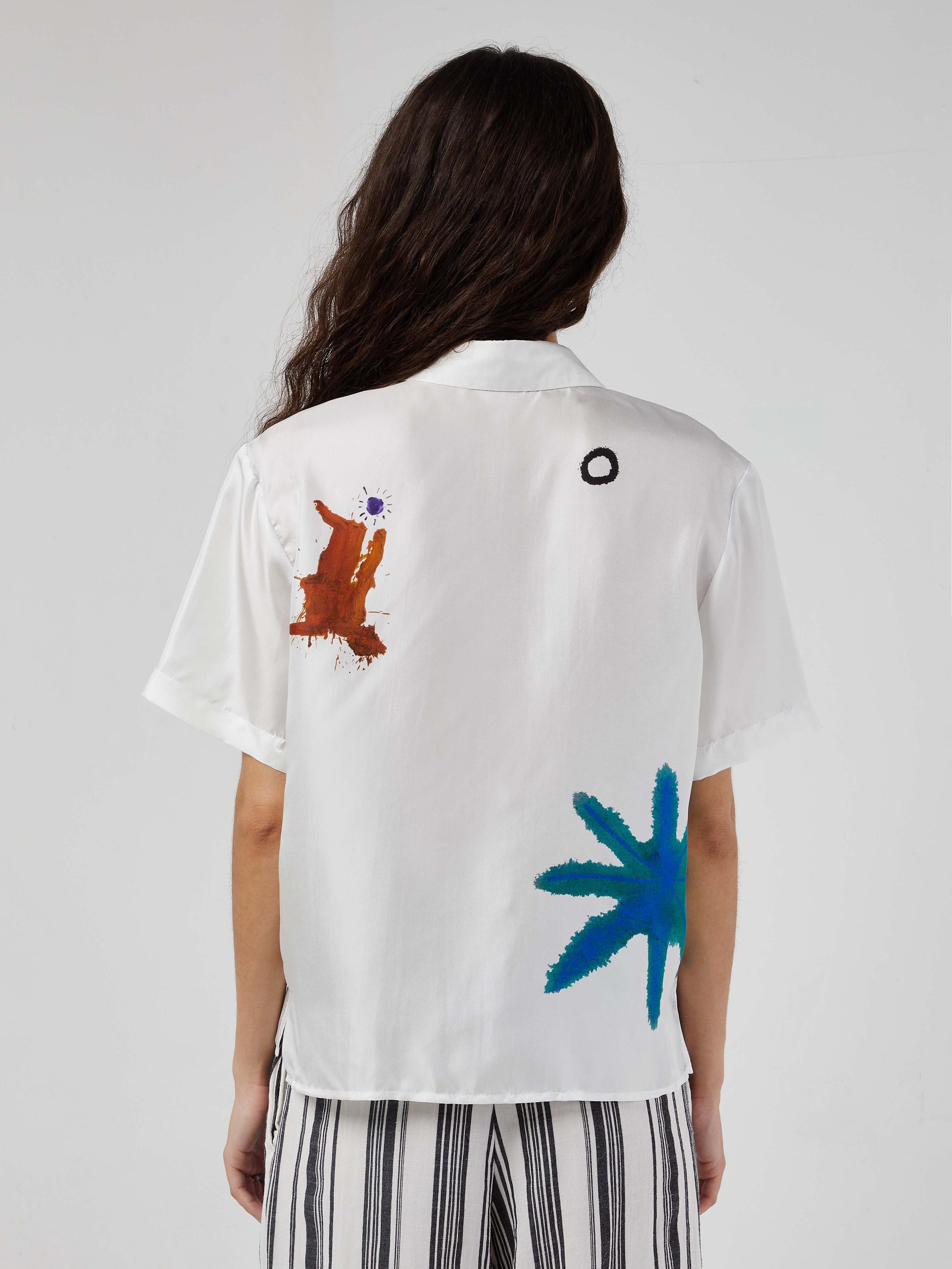 Blue Nude ~ Slow Fashion Brand - Isalos Silk Button-Up