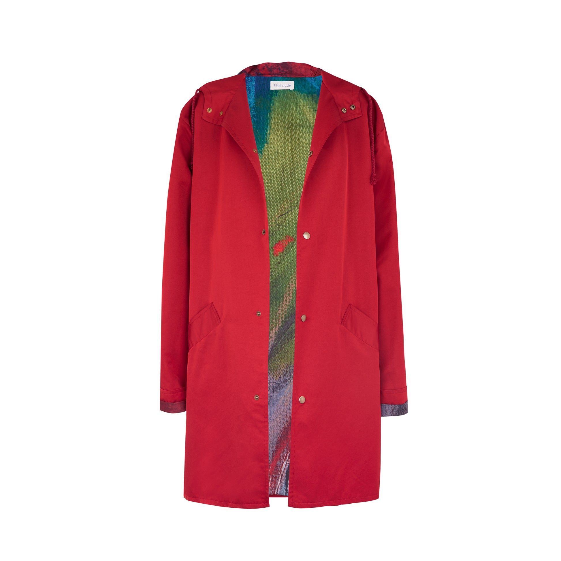 Blue Nude ~ Slow Fashion Brand - Hille Hooded Raincoat