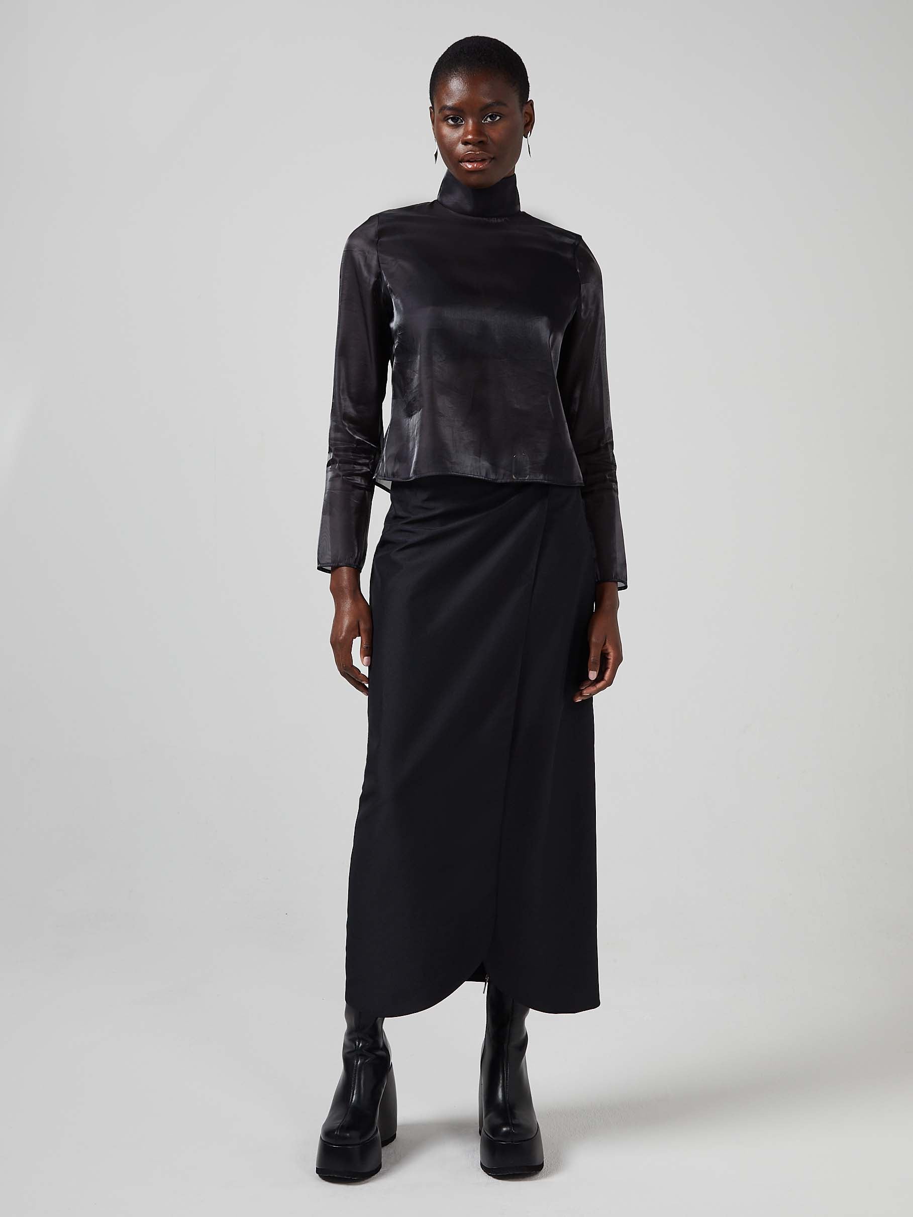 Blue Nude ~ Slow Fashion Brand - Li Utilitarian Wrap Maxi Skirt