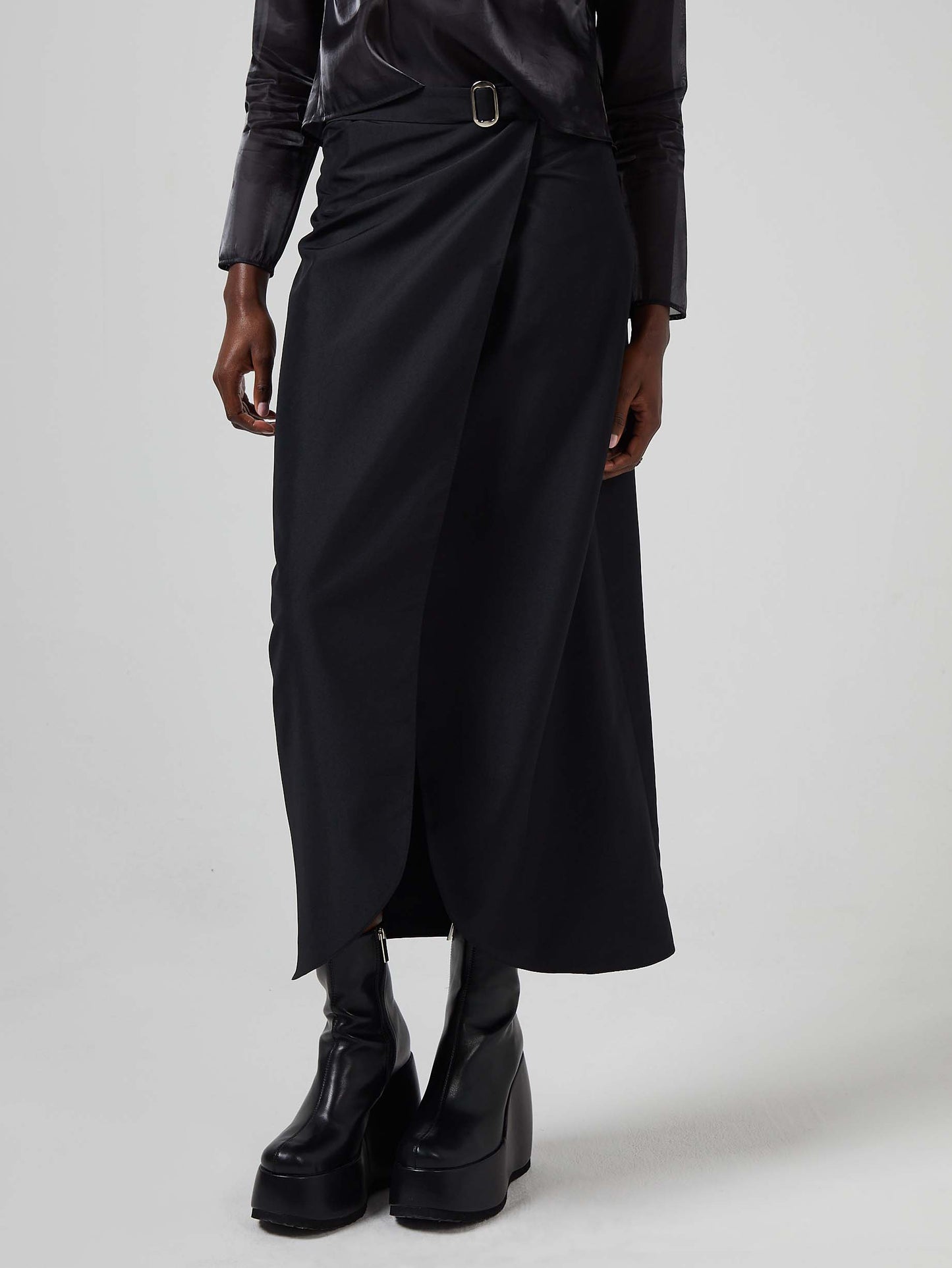 Blue Nude ~ Slow Fashion Brand - Li Utilitarian Wrap Maxi Skirt