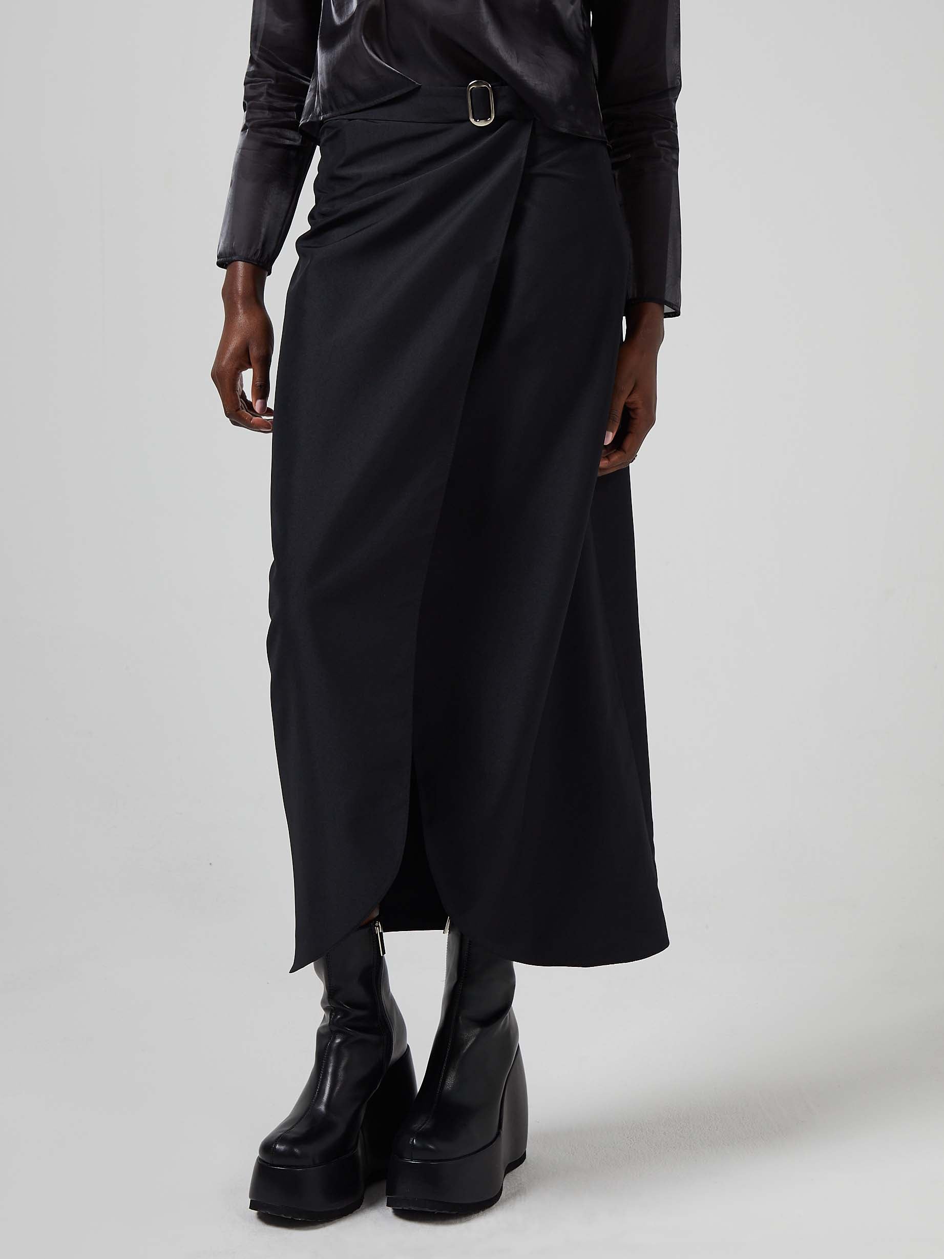Blue Nude ~ Slow Fashion Brand - Li Utilitarian Wrap Maxi Skirt
