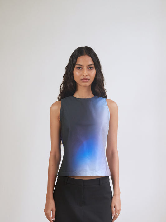 Blue Nude ~ Slow Fashion Brand - Prism Sleeveless Printed Top