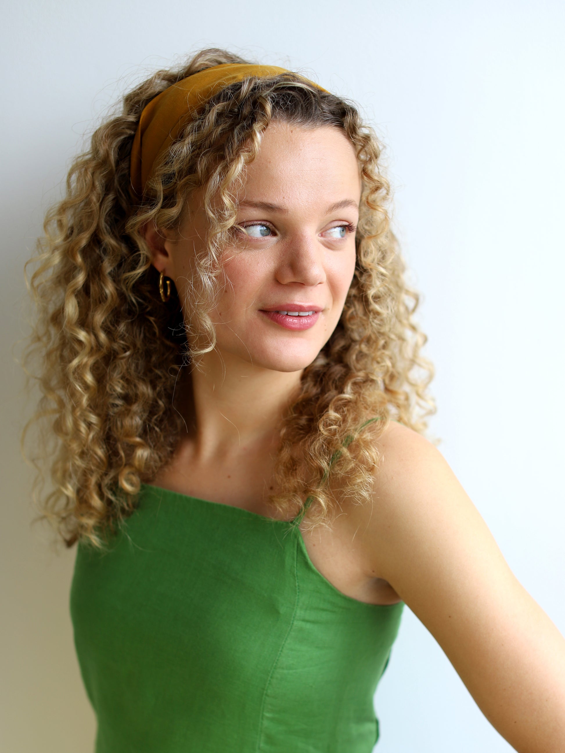 Blue Nude ~ Slow Fashion Brand - Solange Wide Headband in Ochre