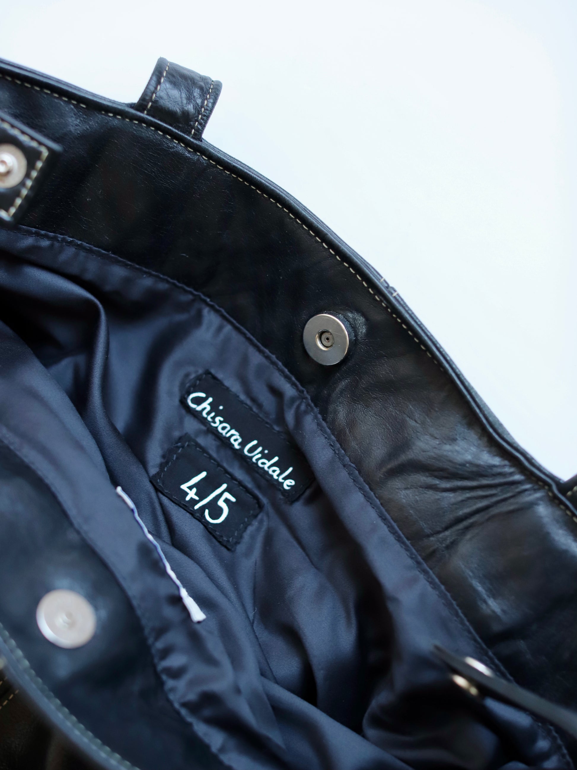 Blue Nude ~ Slow Fashion Brand - Afa Merino Wool & Leather Upcycled Triangle Shoulder Bag