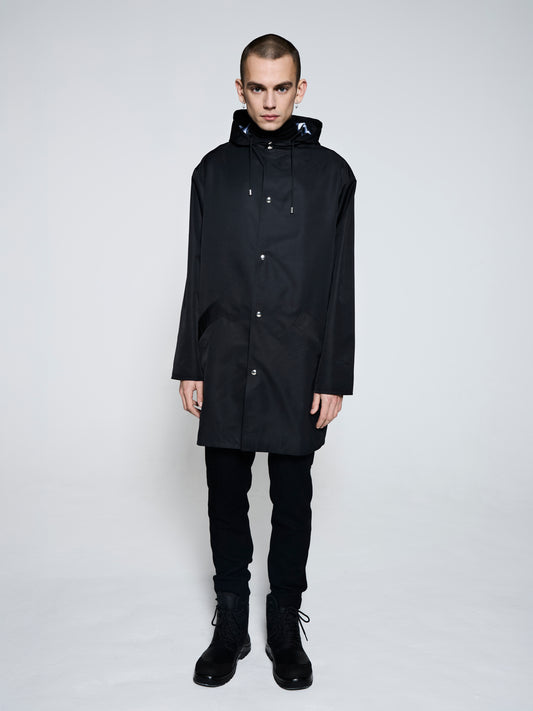 Blue Nude ~ Slow Fashion Brand - Arctic Optic Hooded Raincoat