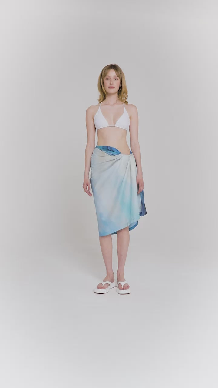 Blue Nude ~ Slow Fashion Brand - La Point Cotton Tie Sarong