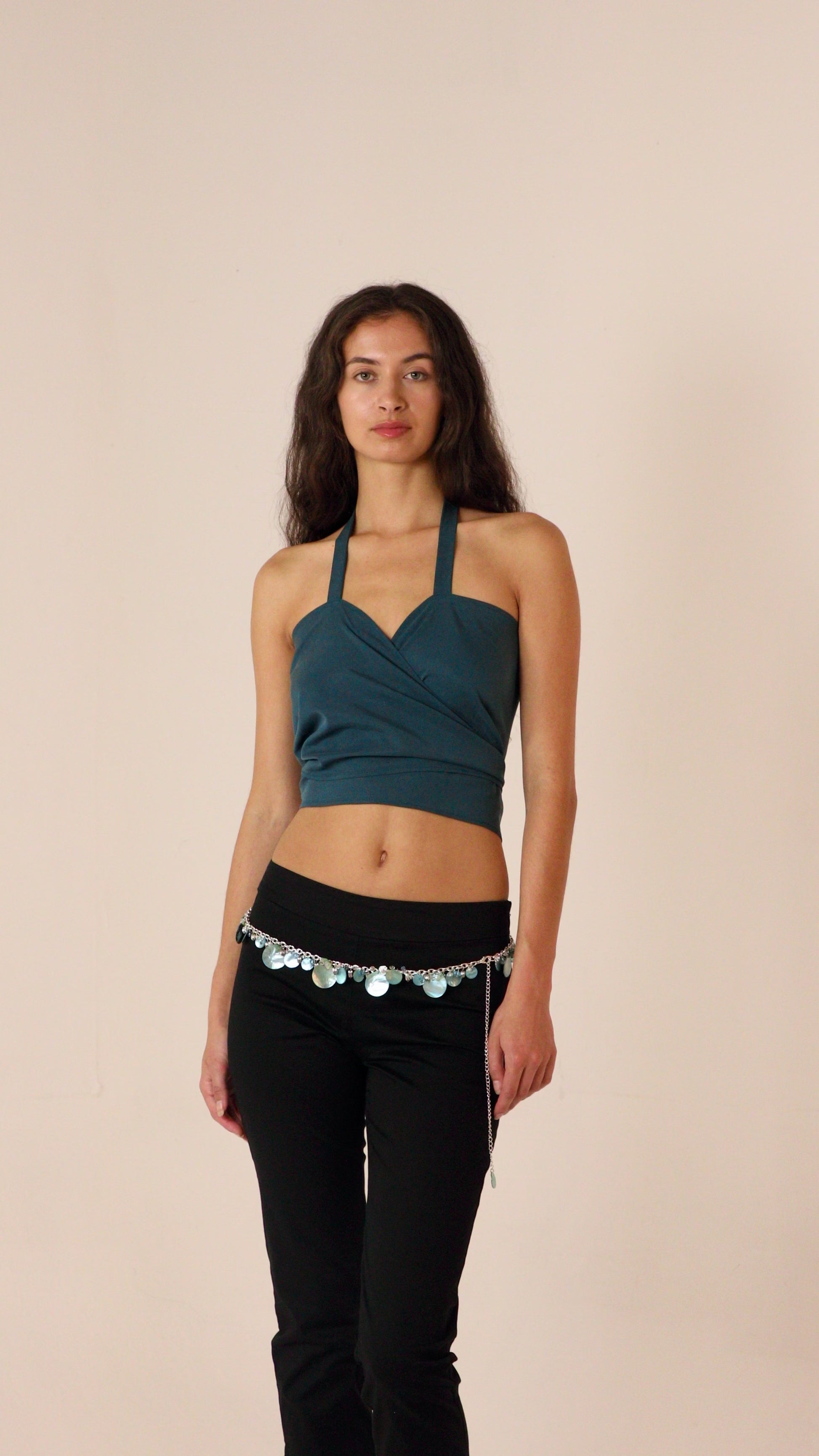 Blue Nude ~ Slow Fashion Brand - Hedone Halter Wrap Top