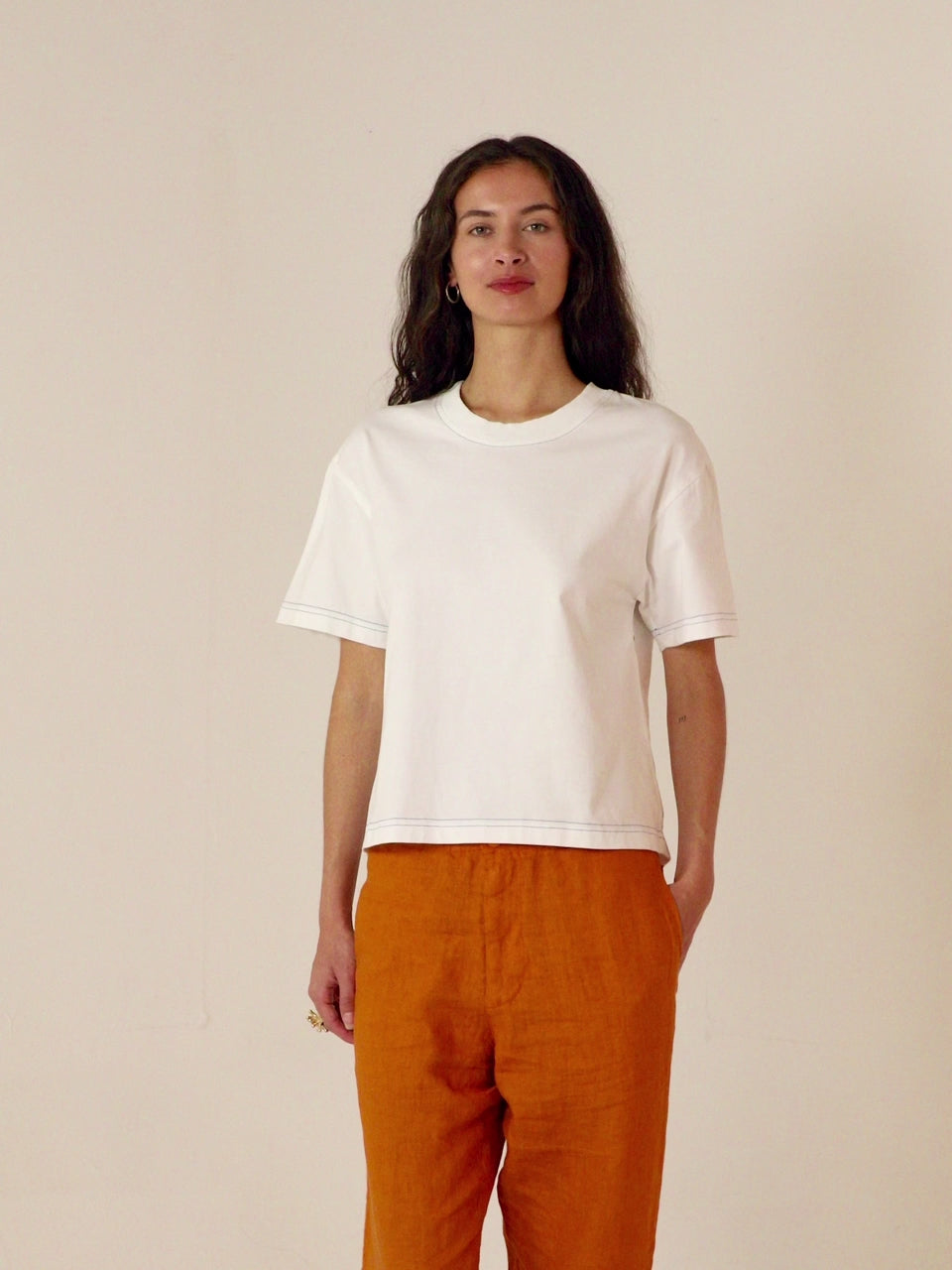 Blue Nude ~  Slow Fashion Brand - Helios Hand-Painted T-Shirt