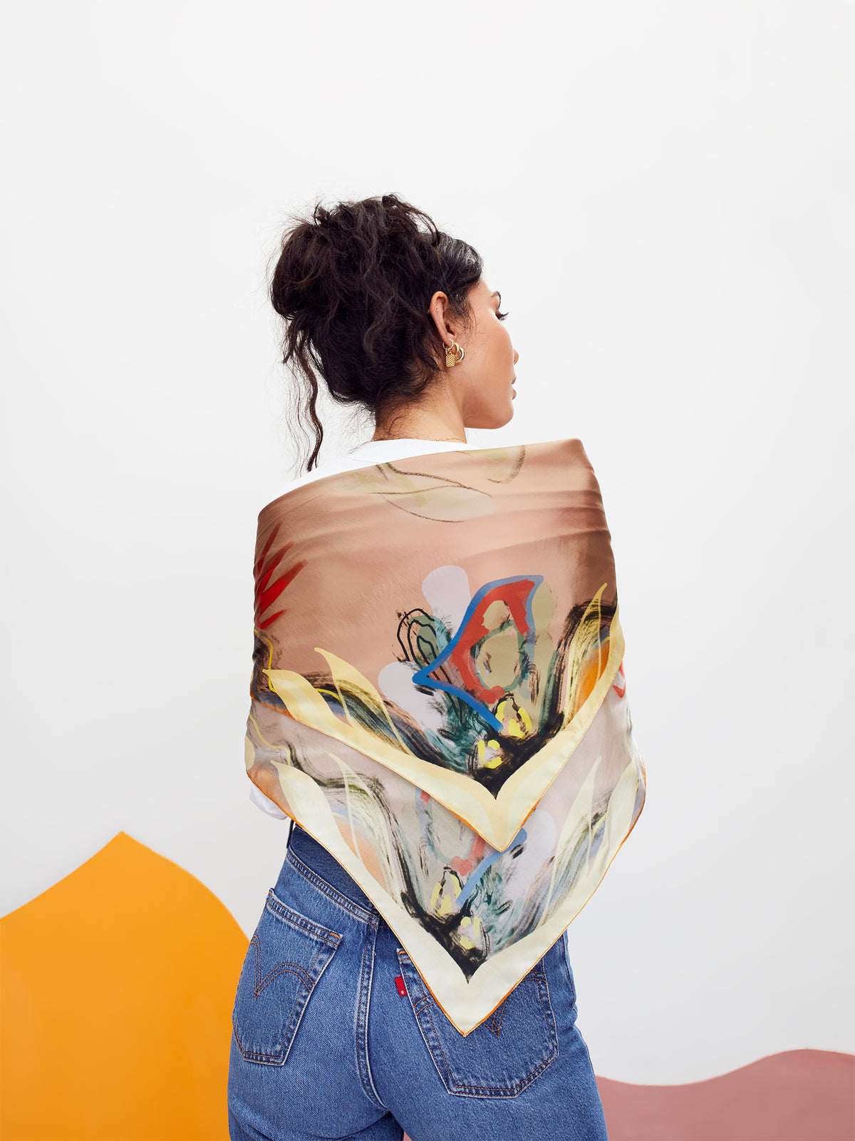 Blue Nude ~ Slow Fashion Brand - Cholla Oversized Silk Scarf