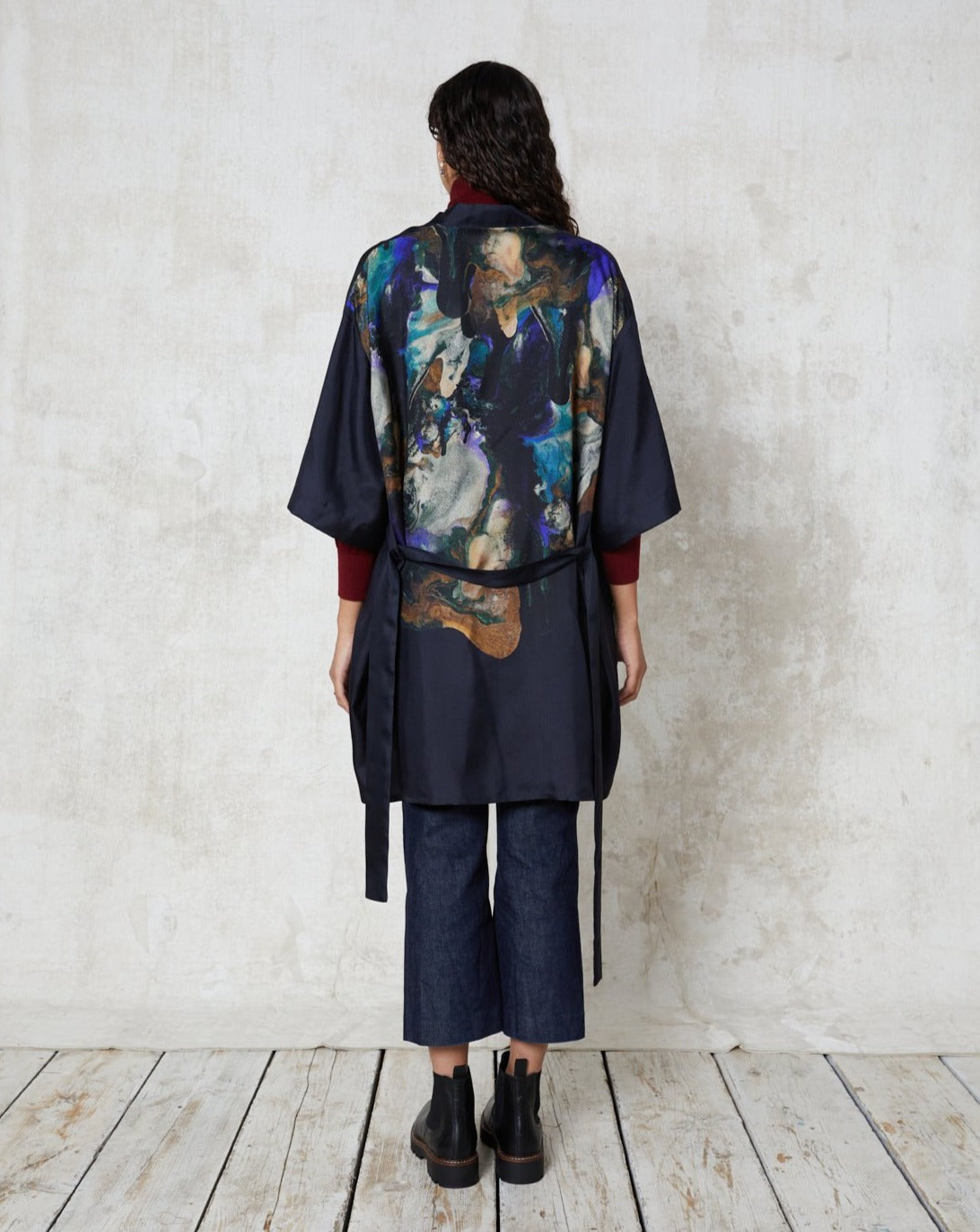 Blue Nude ~ Slow Fashion Brand - Tantalus Silk Kimono