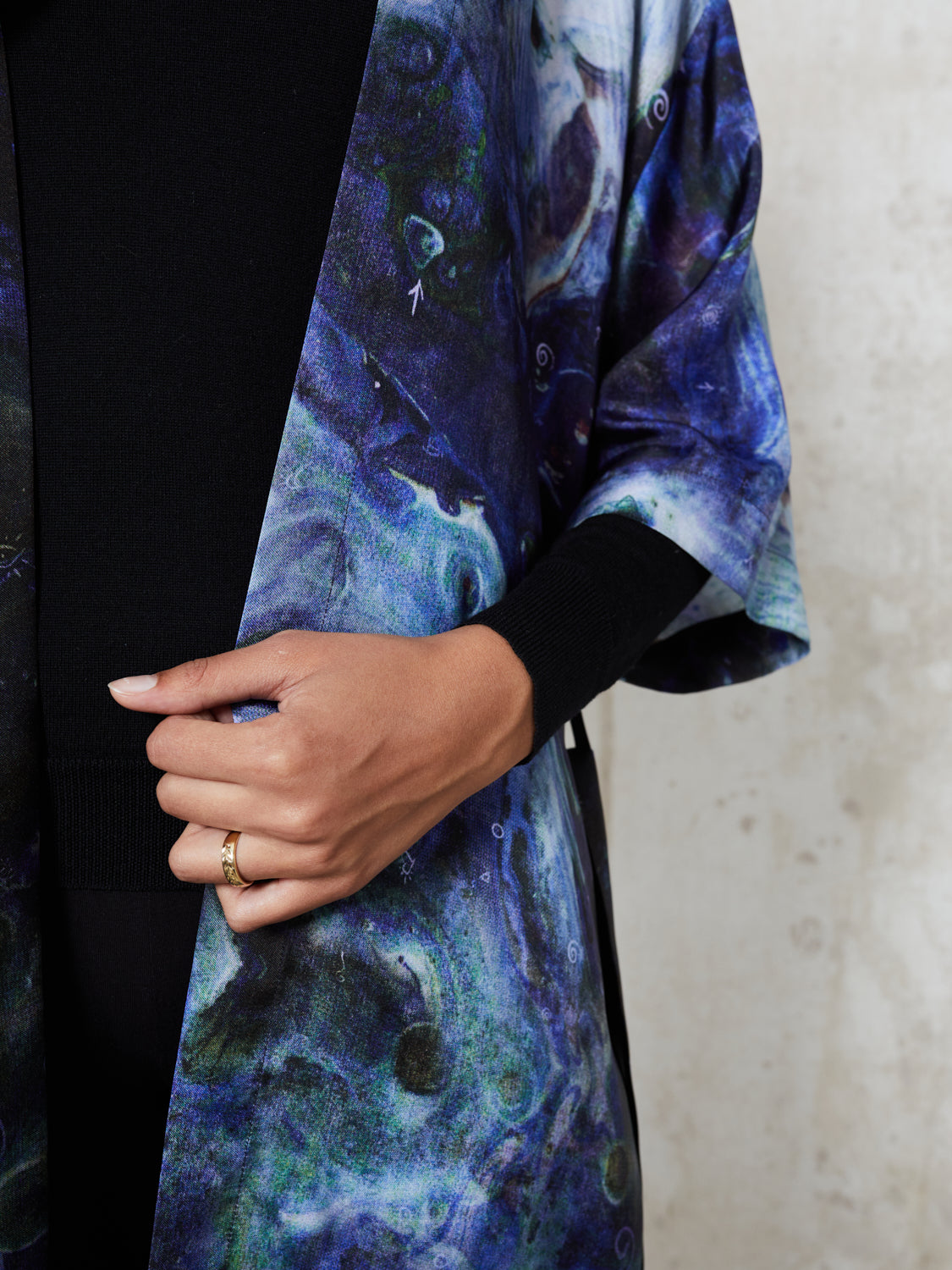 Blue Nude ~ Slow Fashion Brand - Channel Silk Kimono