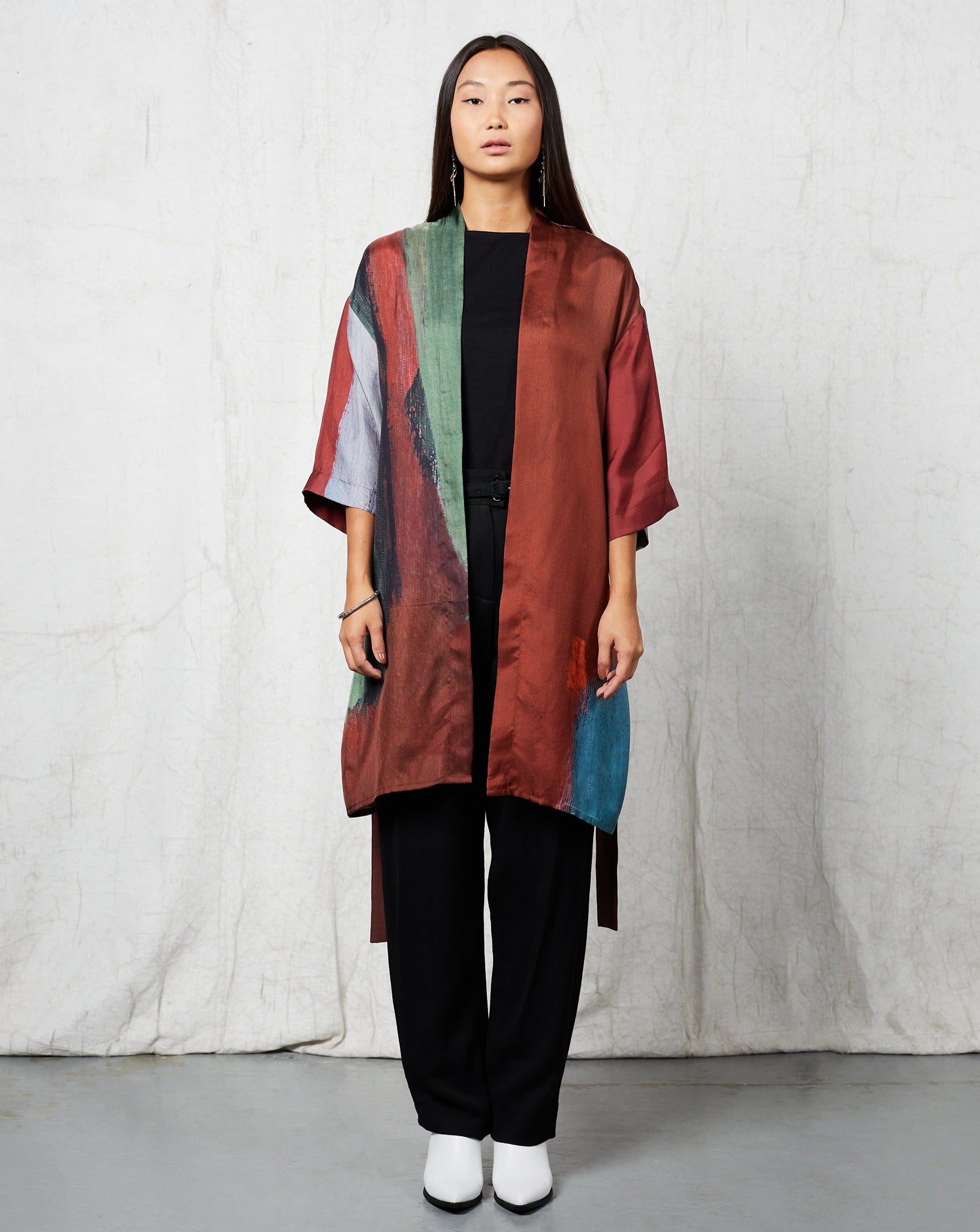 Blue Nude ~ Slow Fashion Brand - Sal Silk Kimono