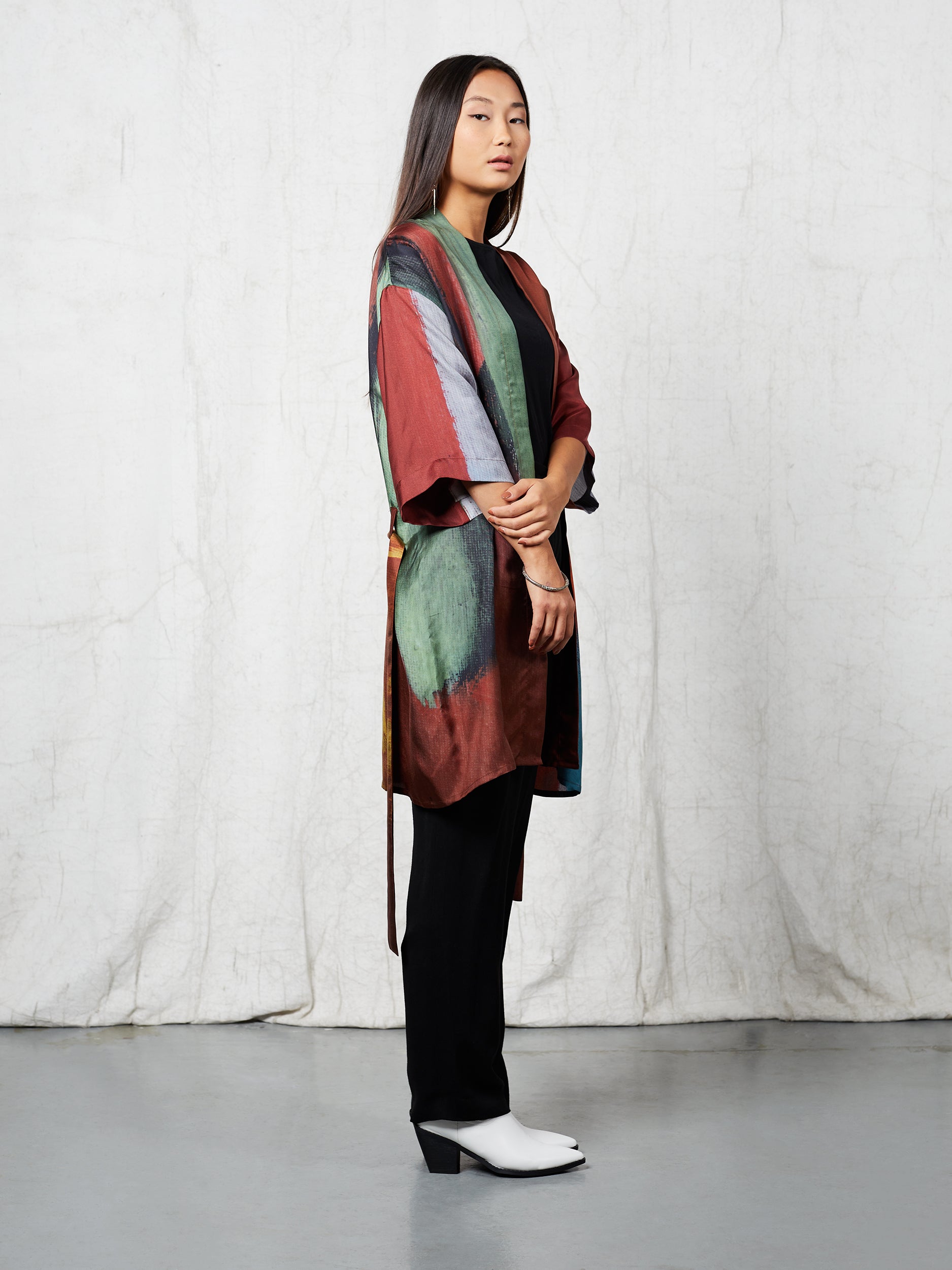 Blue Nude ~ Slow Fashion Brand - Sal Silk Kimono