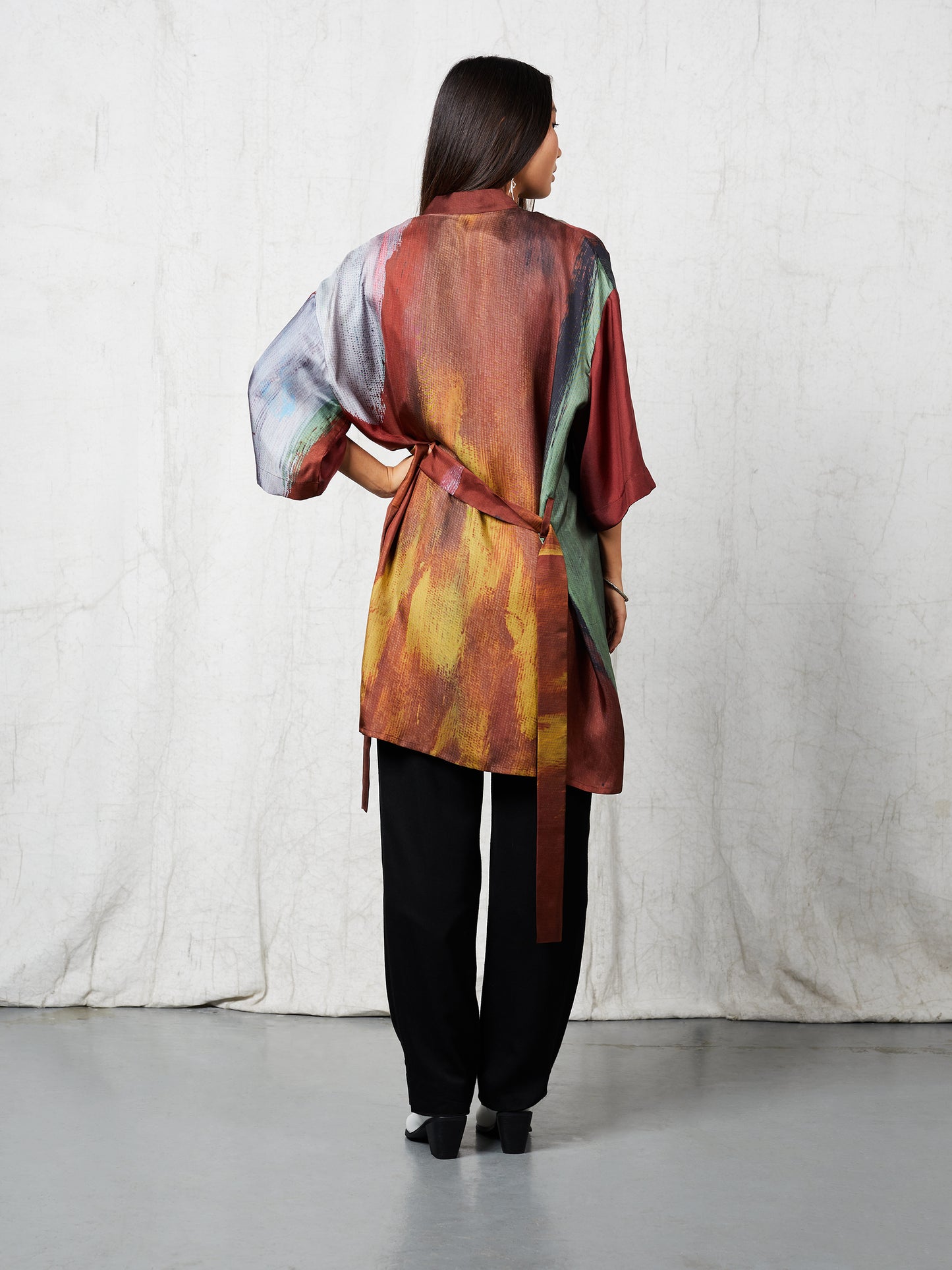 Blue Nude ~ Slow Fashion Brand - Sal Silk Kimono