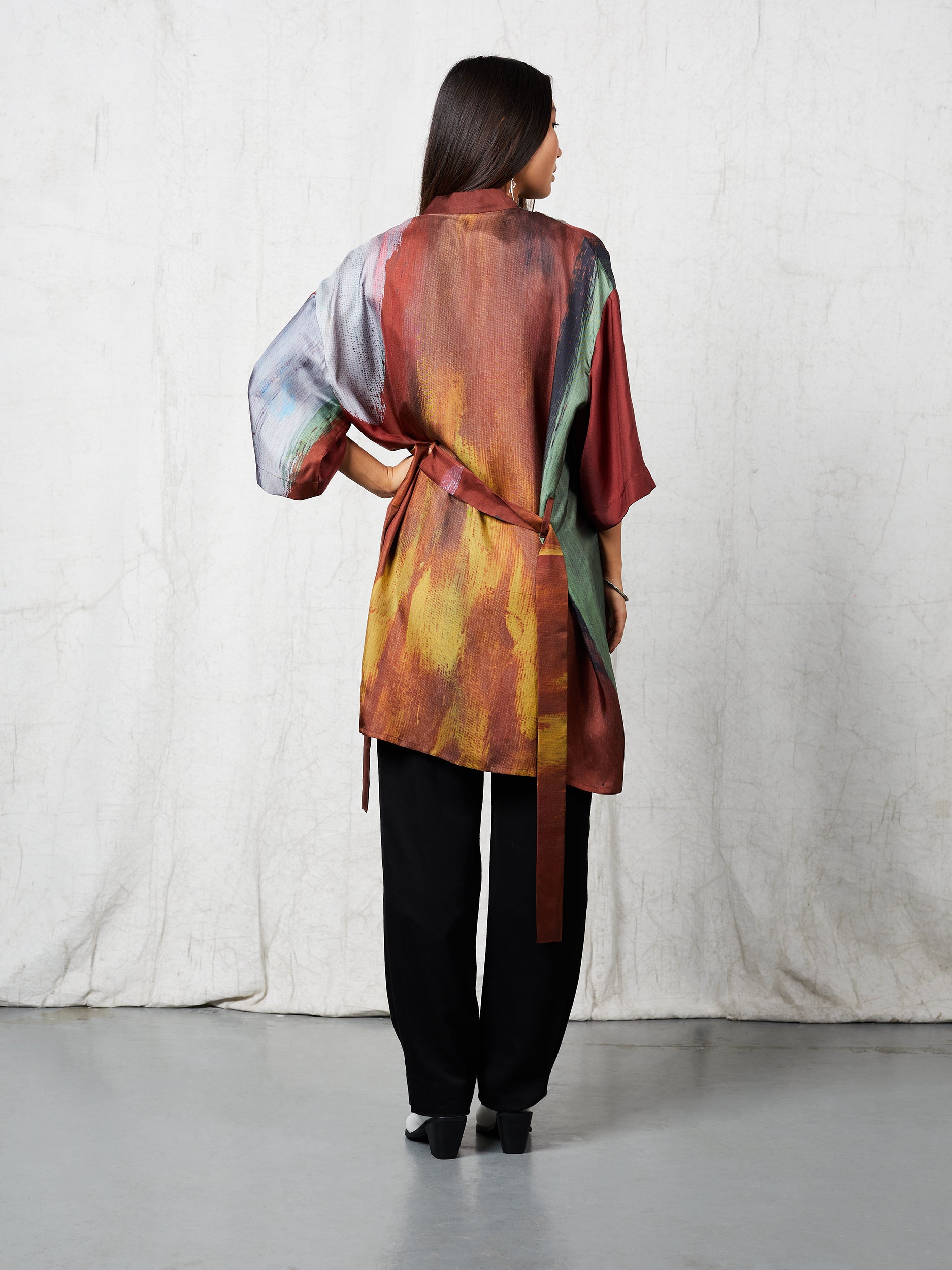 Blue Nude ~ Slow Fashion Brand - Sal Silk Kimono