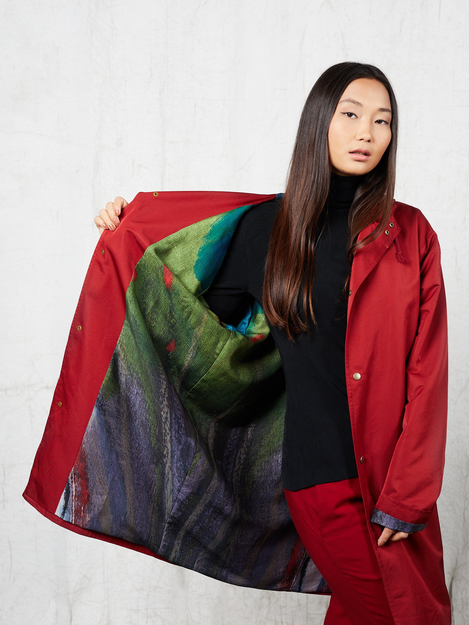 Blue Nude ~ Slow Fashion Brand - Hille Hooded Raincoat