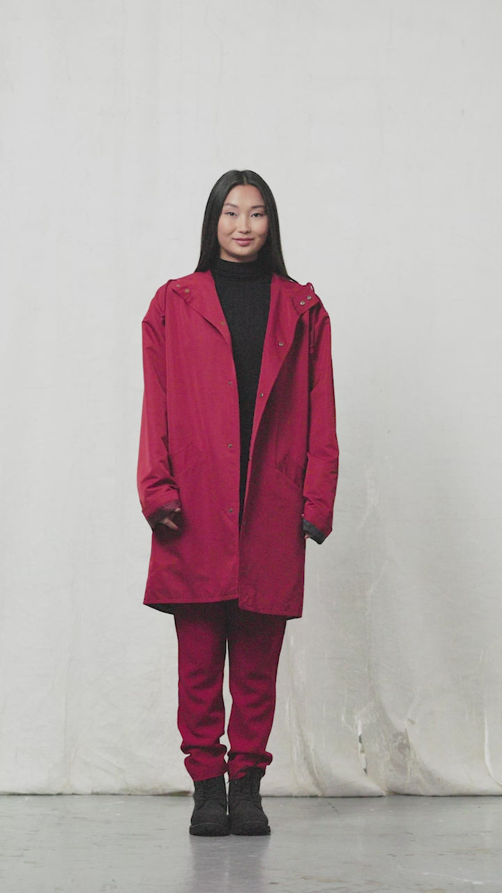 Blue Nude ~ Slow Fashion Brand - Hille Hooded Raincoat