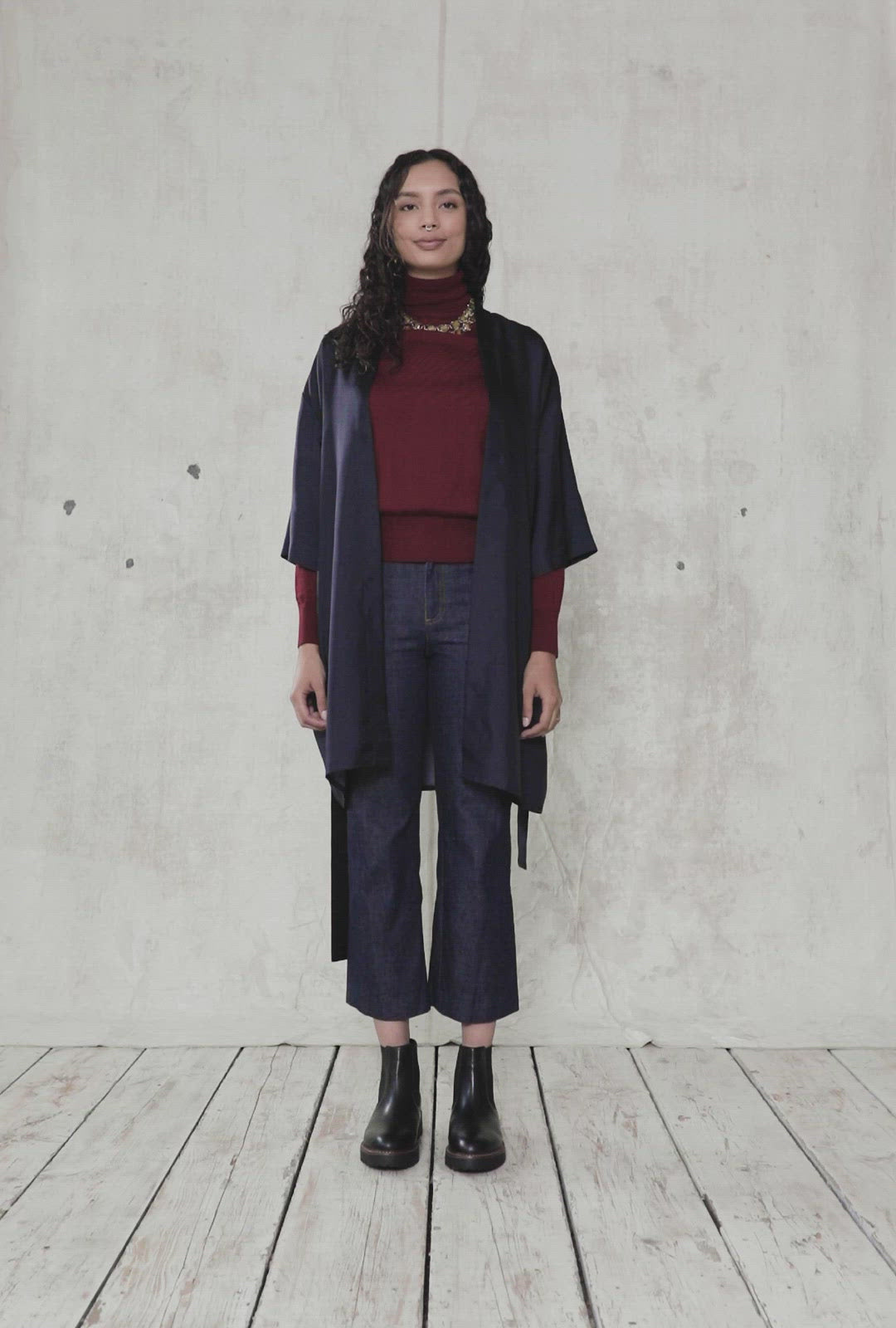 Blue Nude ~ Slow Fashion Brand - Tantalus Silk Kimono