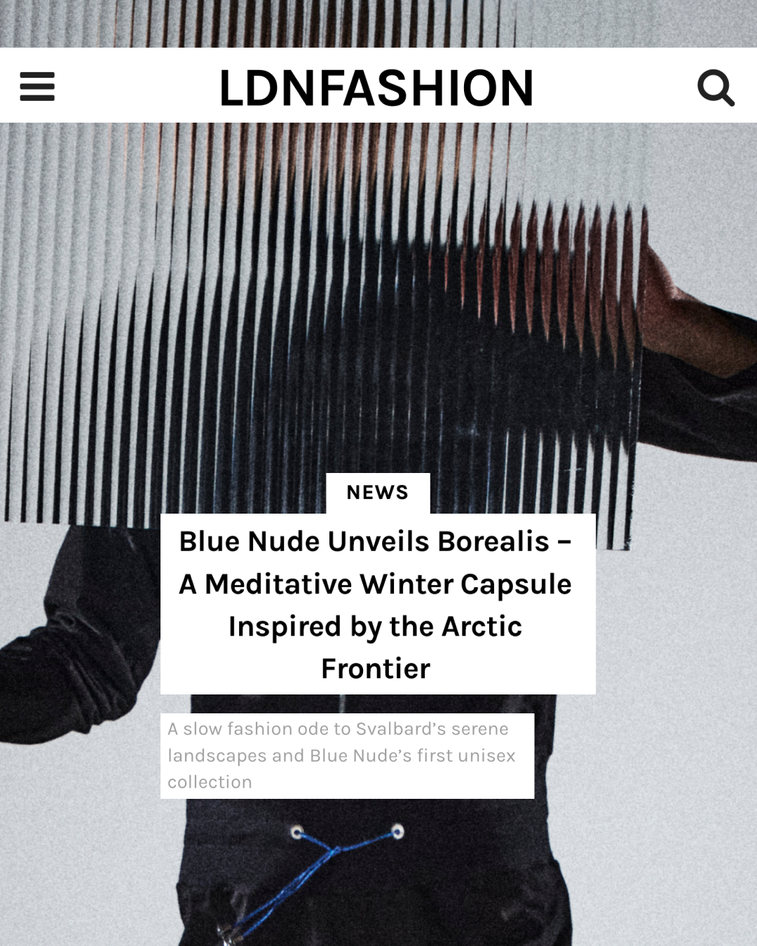 Blue Nude ~ Slow Fashion Brand - LDN Fashion Borealis Feature