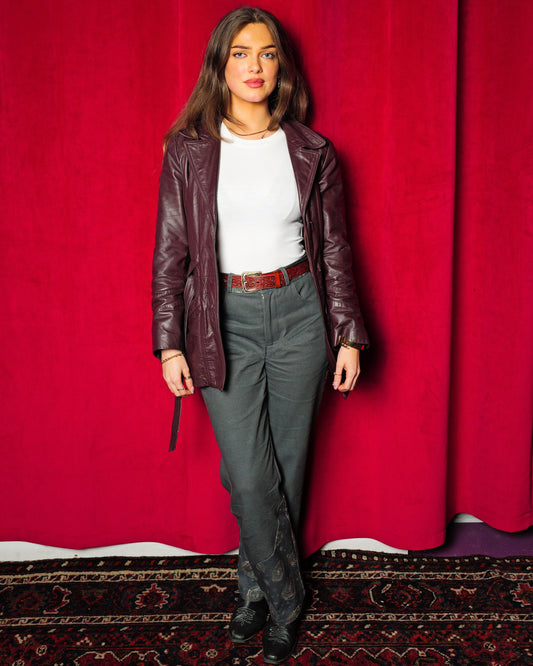 Blue Nude ~ Slow Fashion Brand - TS Graye (Singer) wearing the Sointula Denim Trousers