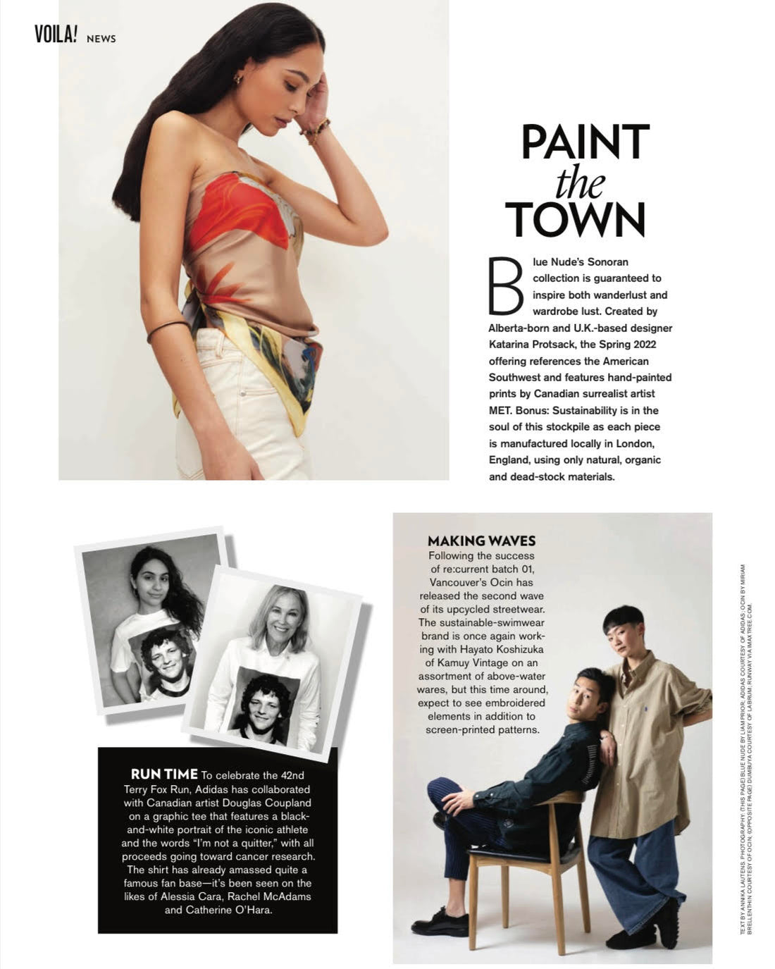 Blue Nude ~ Slow Fashion Brand - FASHION Magazine News Feature