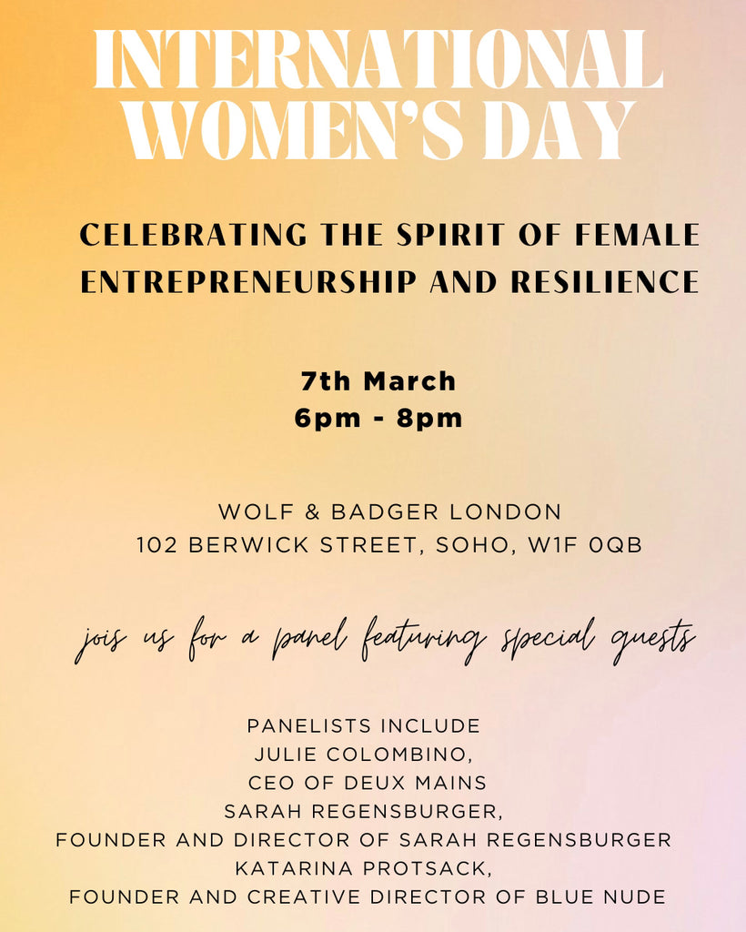 Blue Nude ~ Slow Fashion Brand - Wolf & Badger's International Women's Day Panel