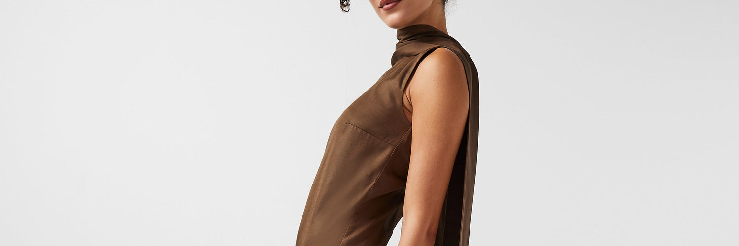 Blue Nude ~ Slow Fashion Brand - Jardin Scarf Mini Shift Dress