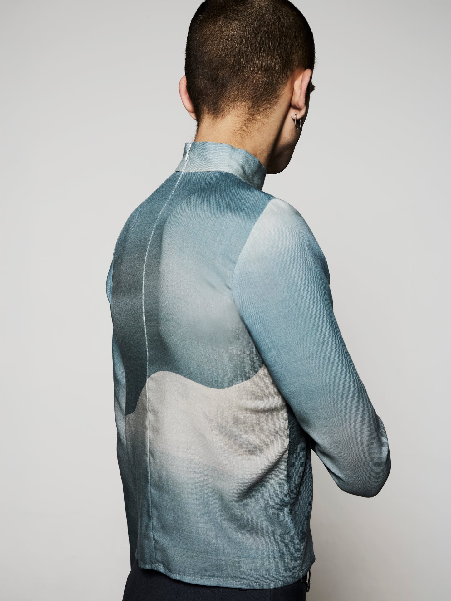 Blue Nude ~ Slow Fashion Brand - Borealis Wool Mock Neck Top