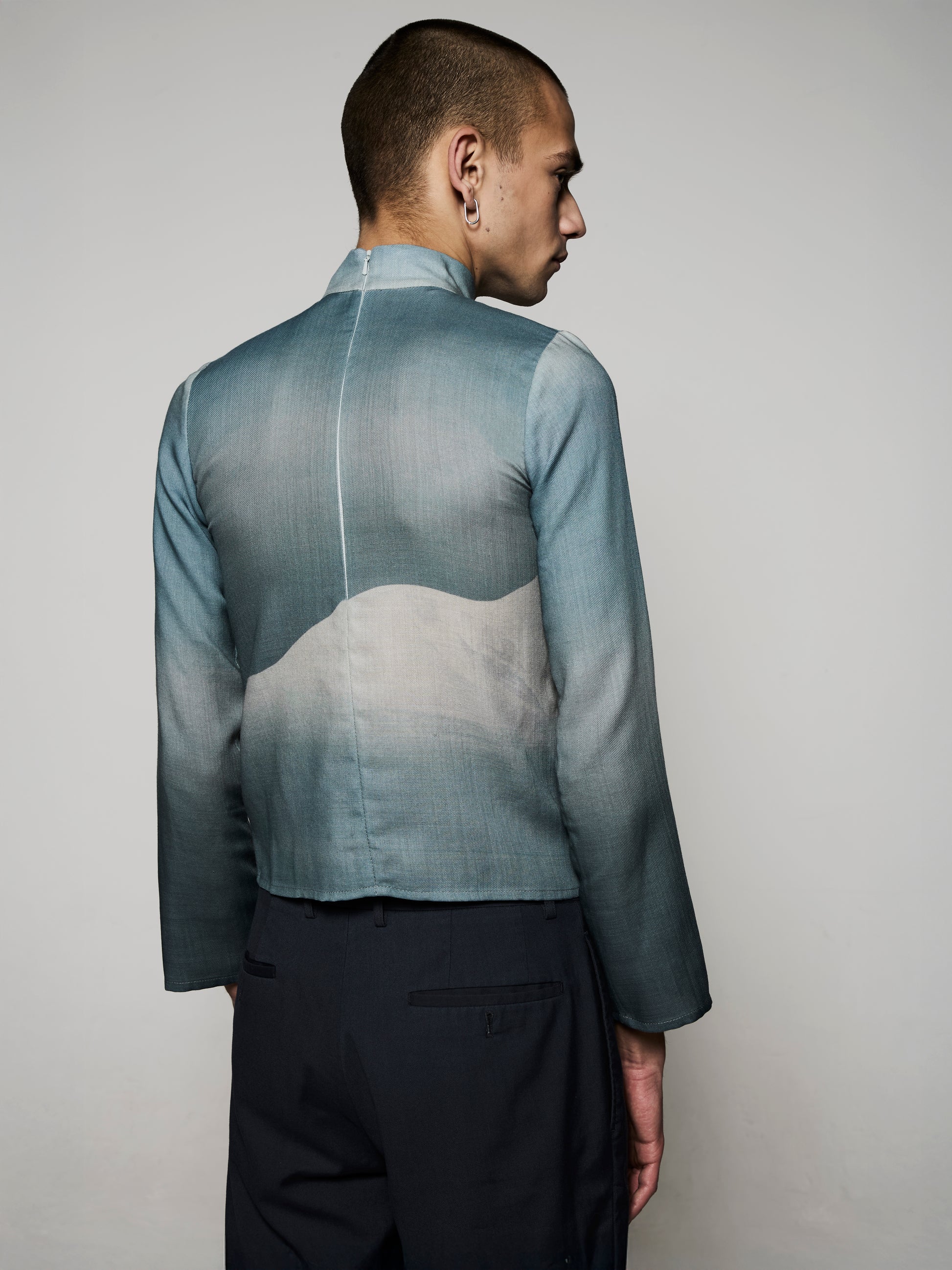 Blue Nude ~ Slow Fashion Brand - Borealis Wool Mock Neck Top