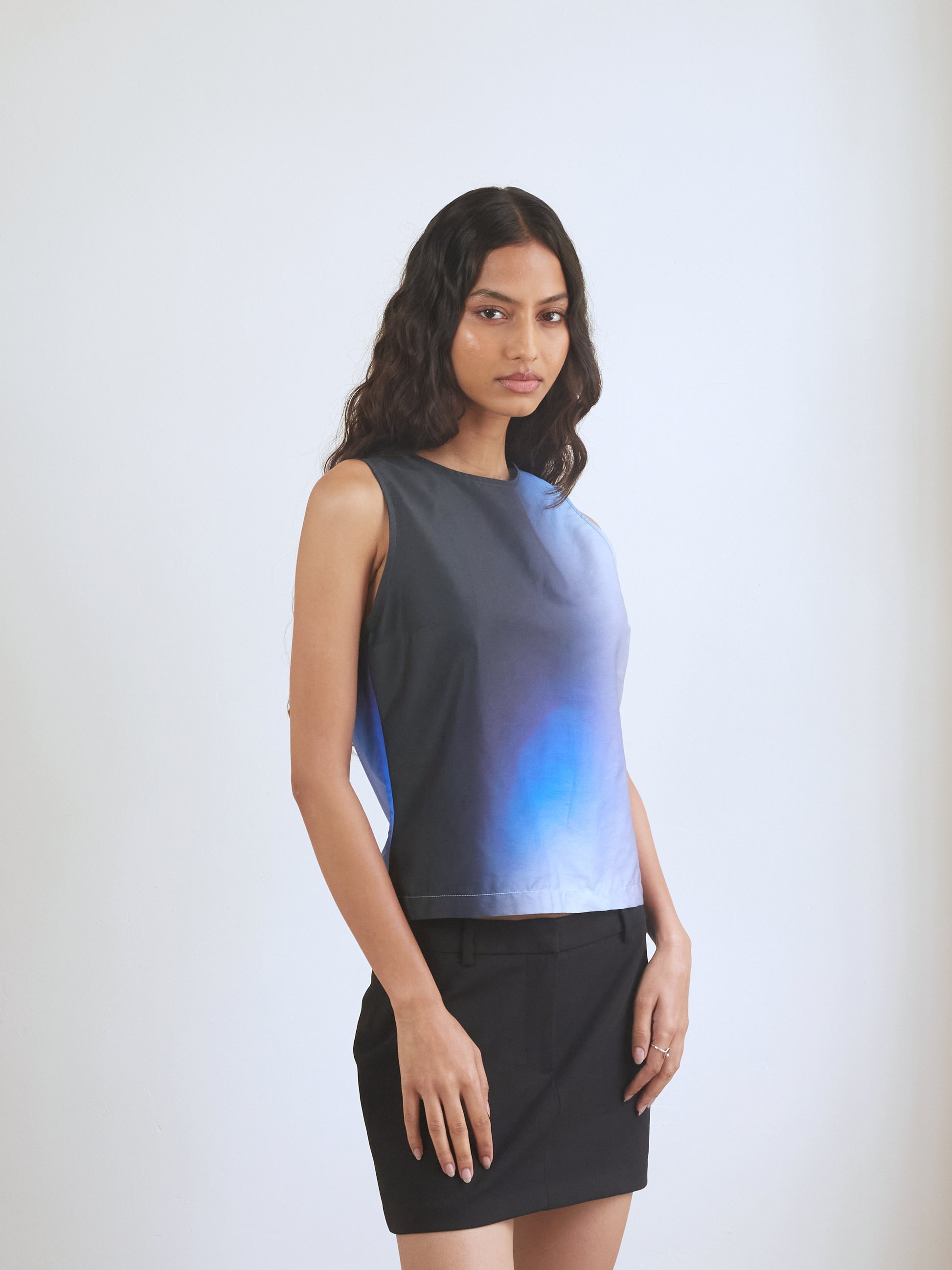 Blue Nude ~ Slow Fashion Brand - Prism Sleeveless Printed Top