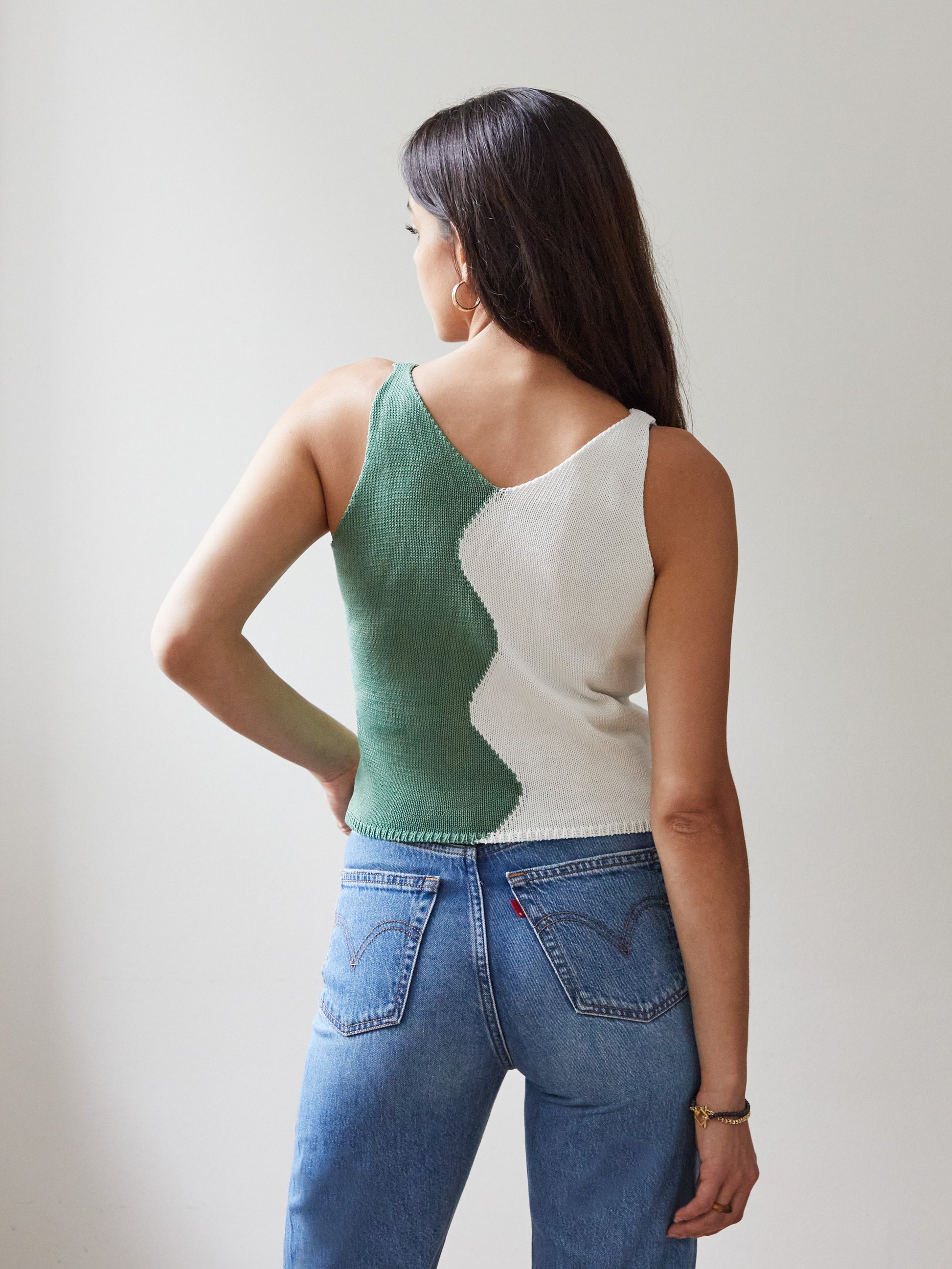 Blue Nude ~ Slow Fashion Brand - Agave Sleeveless Knit Top