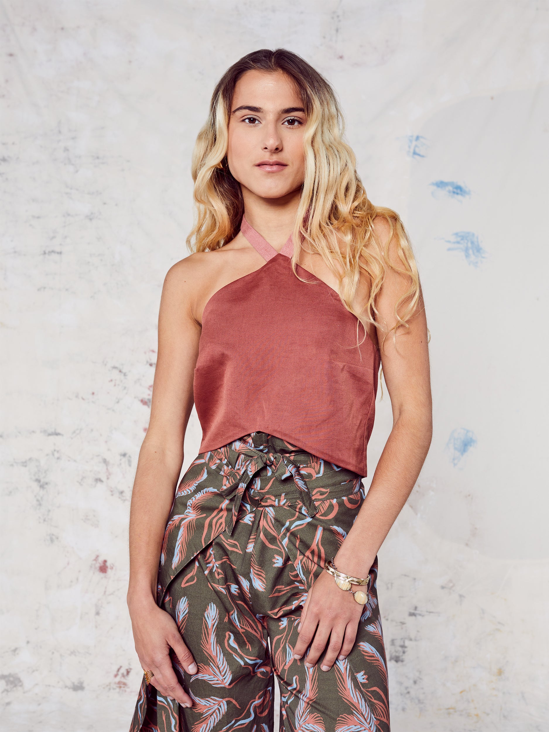 Blue Nude ~ Slow Fashion Brand - Abiquiu Linen Top