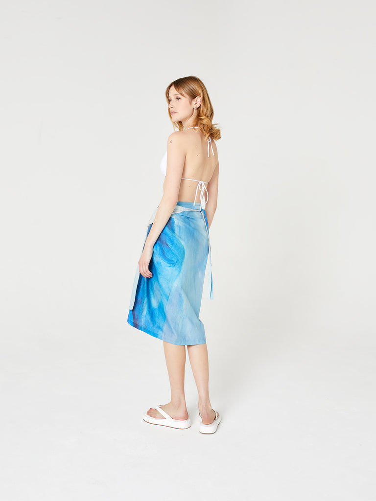Blue Nude ~ Slow Fashion Brand - La Point Cotton Tie Sarong