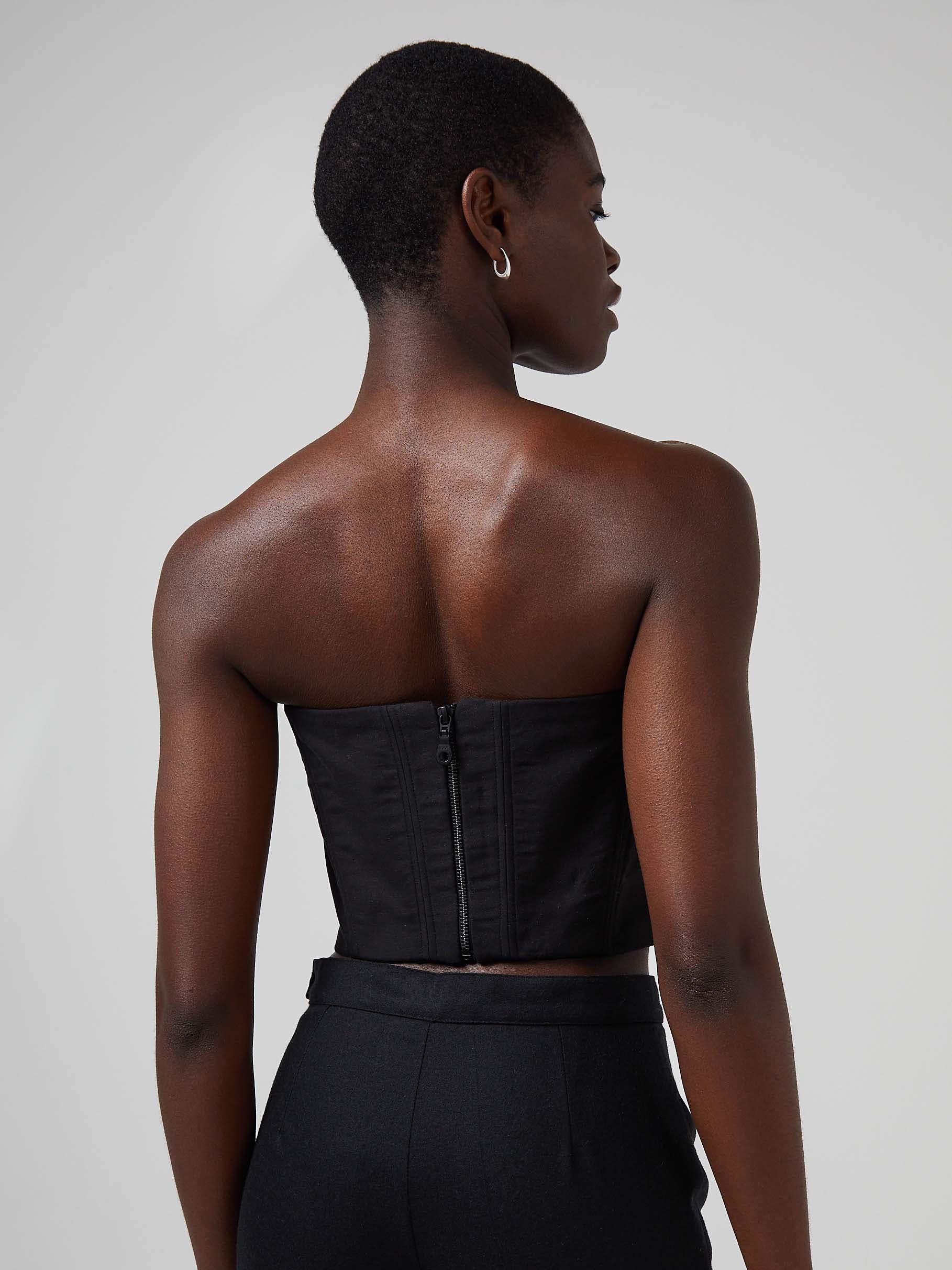 Blue Nude ~ Slow Fashion Brand - Zia Detachable Sculpture Bustier