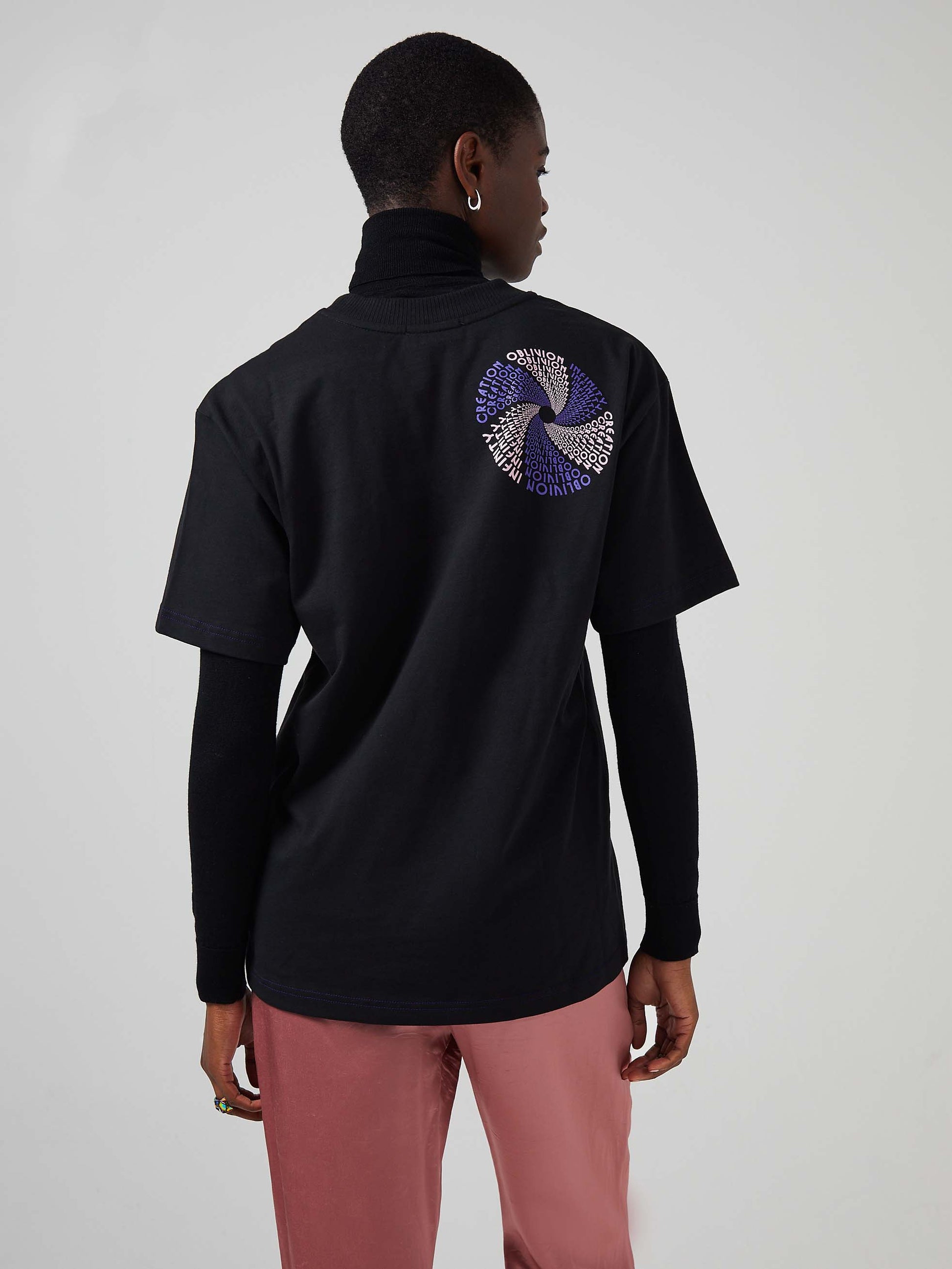 Blue Nude ~ Slow Fashion Brand - Three Realms Organic Cotton T-Shirt
