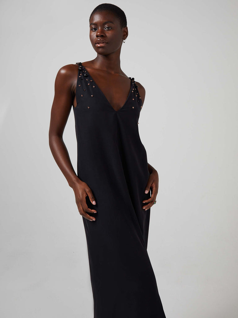 Blue Nude ~ Slow Fashion Brand - Infinity Embroidered Evening Dress