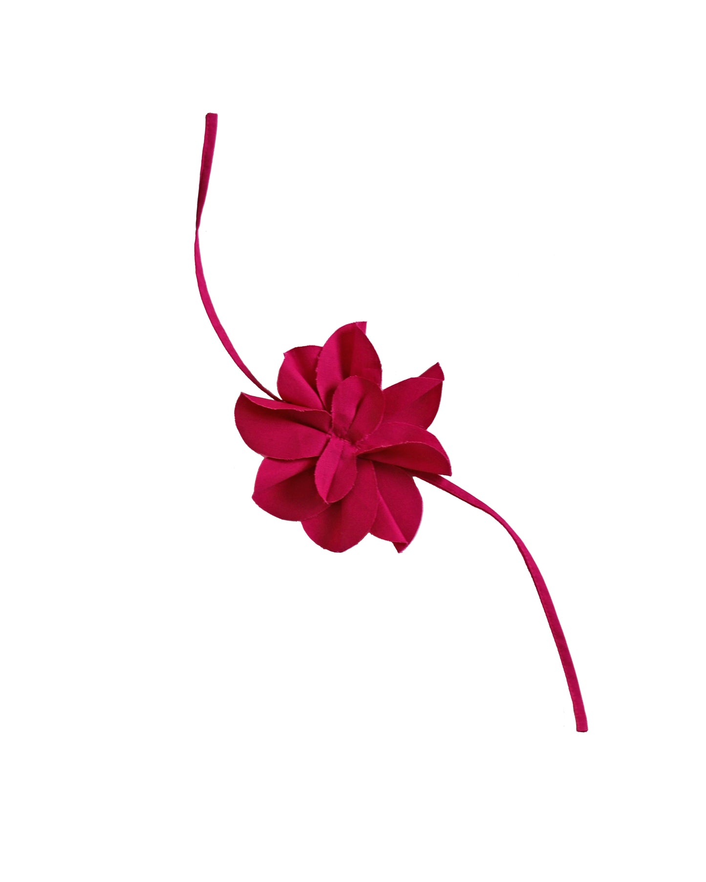 Blue Nude ~ Slow Fashion Brand - Camellia Tie Brooch in Magenta Pink