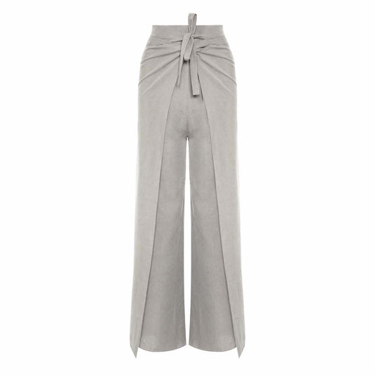 Blue Nude ~ Slow Fashion Brand - Casa Wrap Tie Pant in Clay Beige