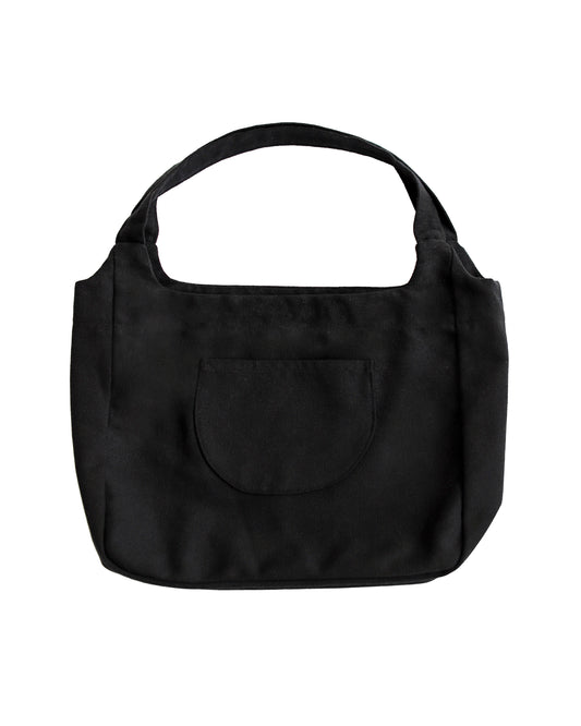 Enso Curved Tote Bag - Black Graphite