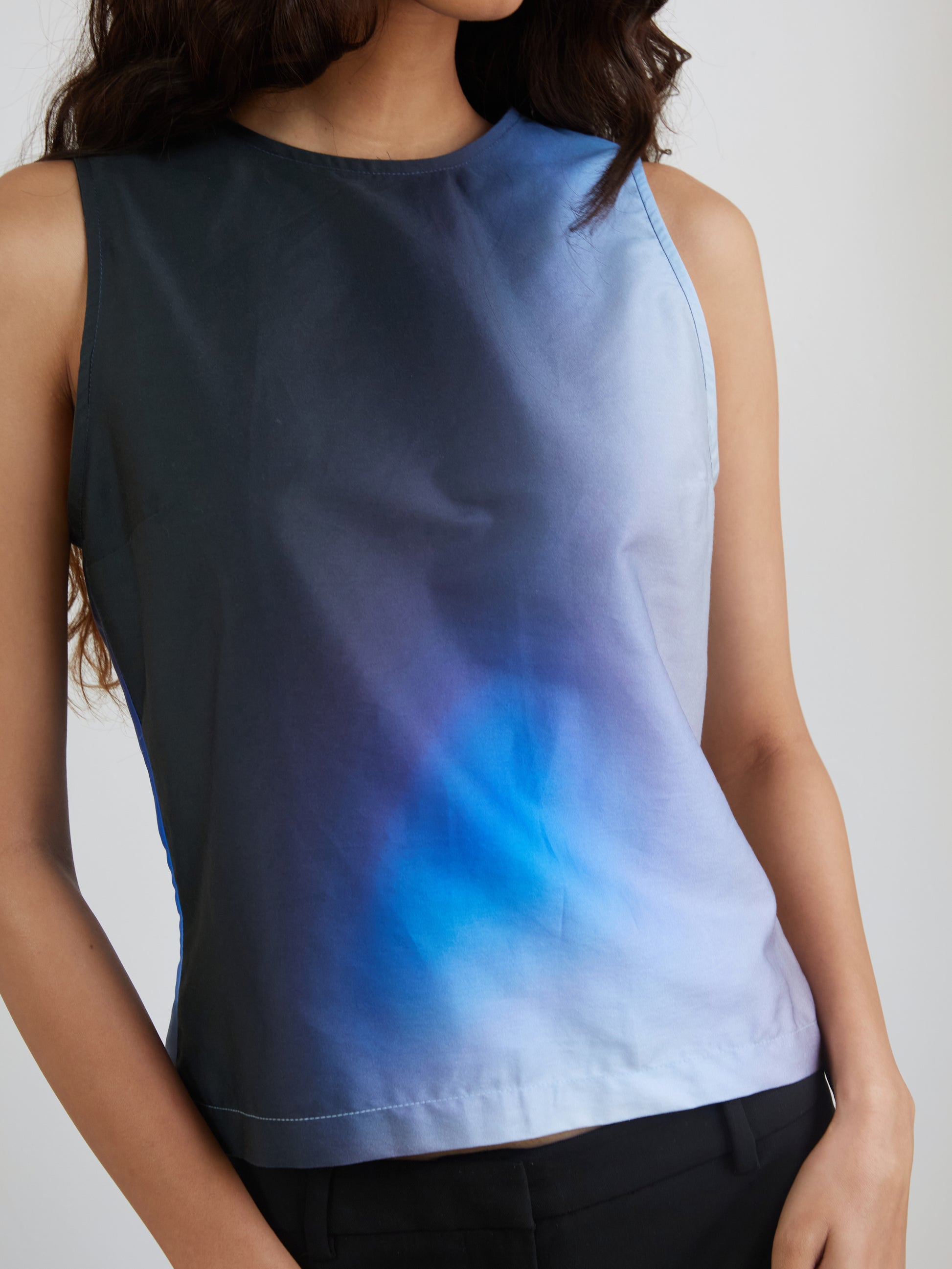 Blue Nude ~ Slow Fashion Brand - Prism Sleeveless Printed Top