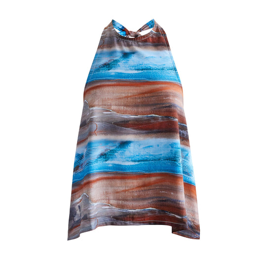 Blue Nude ~ Slow Fashion Brand - Heidi Stutt Mesa Halter Tie Bamboo Top
