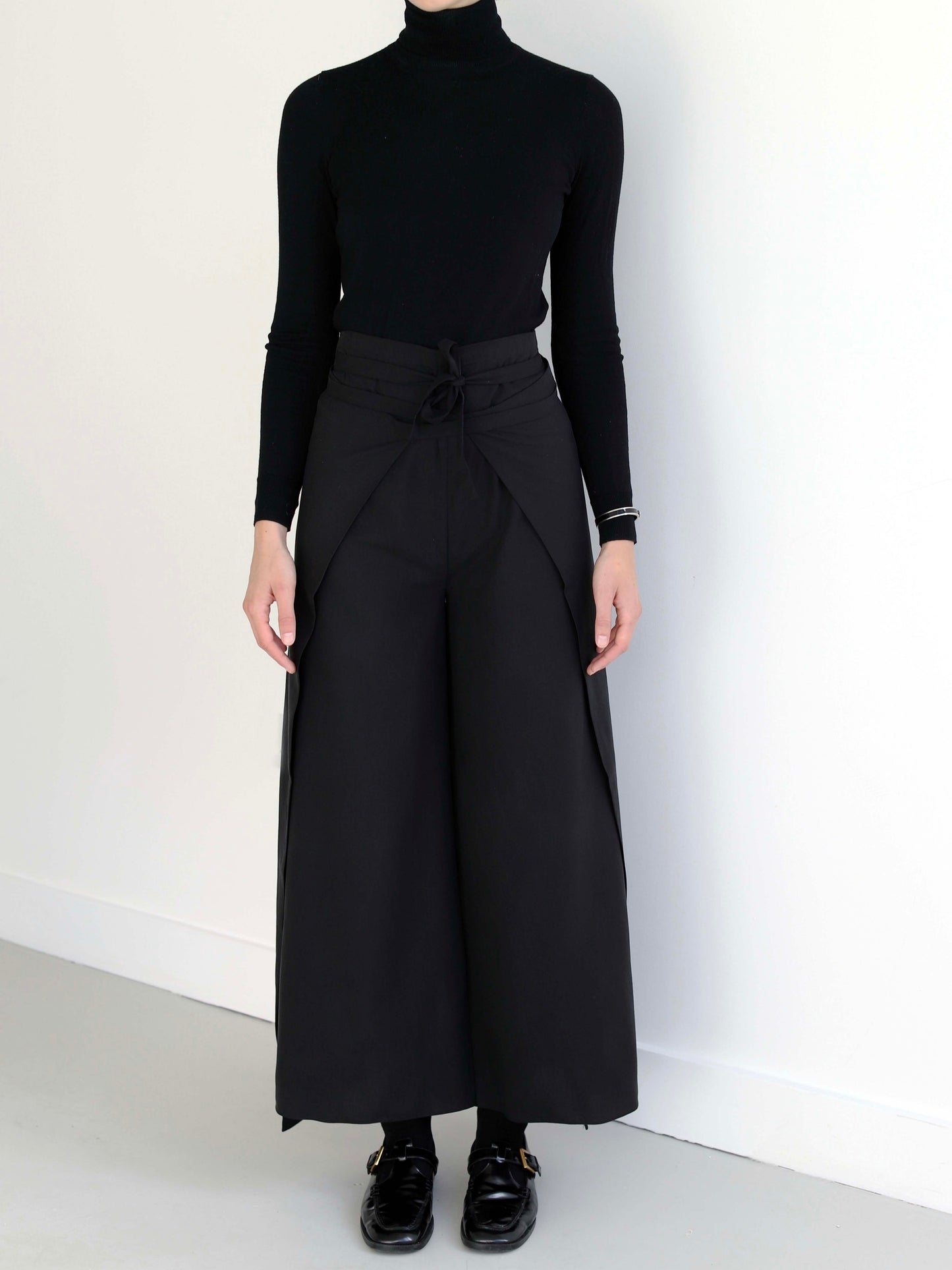Blue Nude ~ Slow Fashion Brand - Casa Wrap Tie Pant in Ink Black